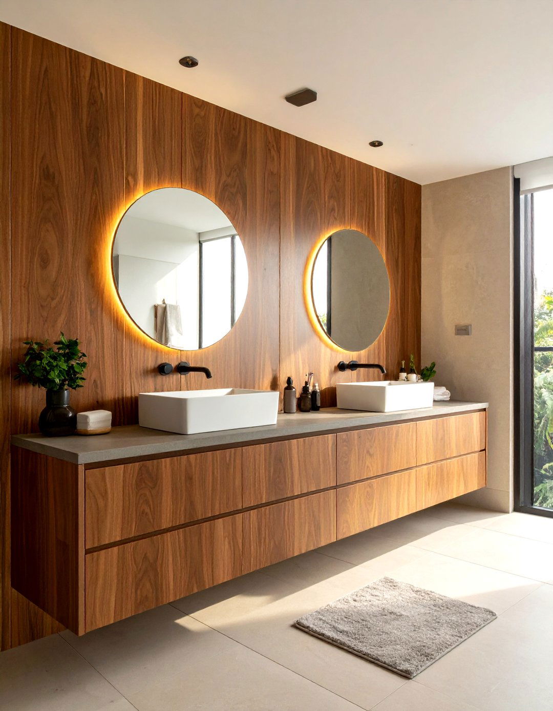 Double Bathroom Vanity - 30 unique bathroom ideas