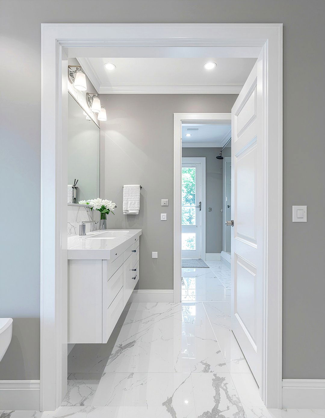 Double Door Bathroom - 30 bathroom layout ideas