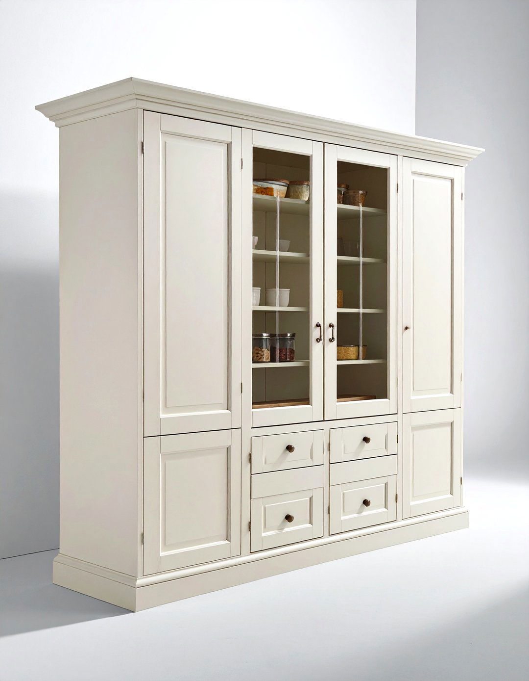 Double Door Larder Cupboard - 30 pantry cabinet kitchen ideas