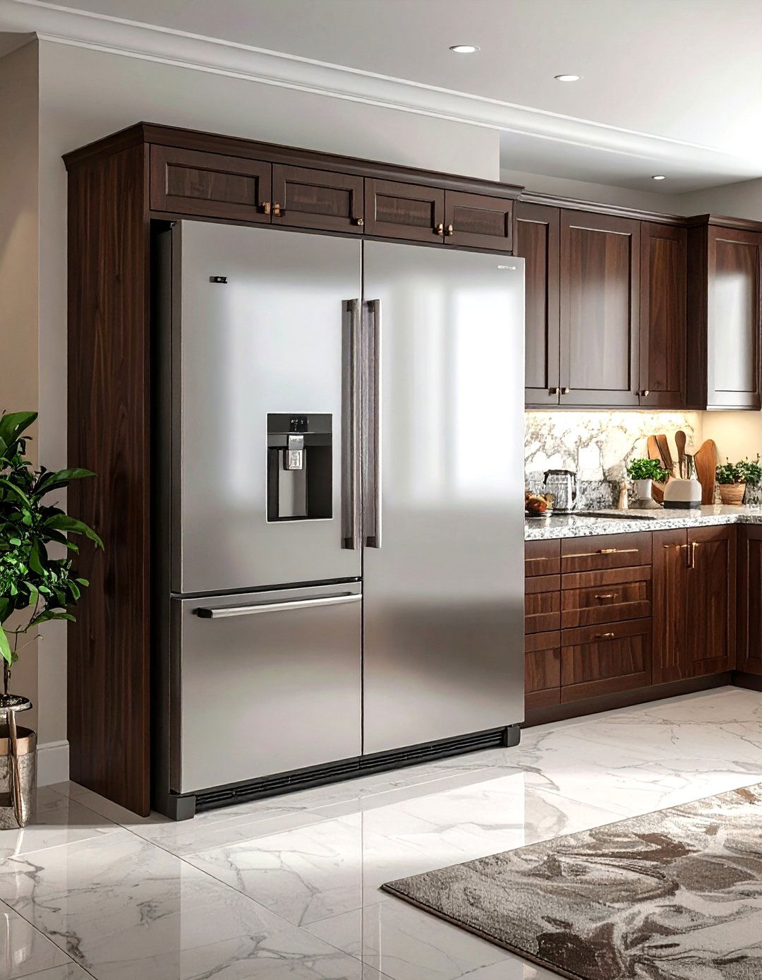 Double Door Refrigerator - 30 kitchen refrigerator ideas