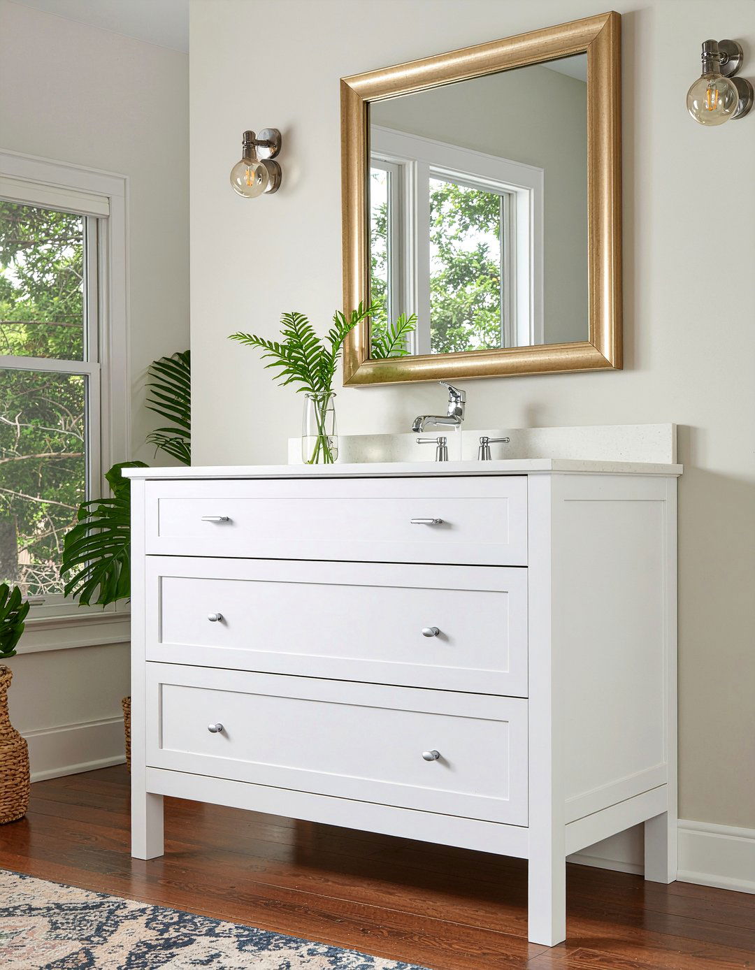 Double Drawer Vanity - 30 bedroom modern vanity designs