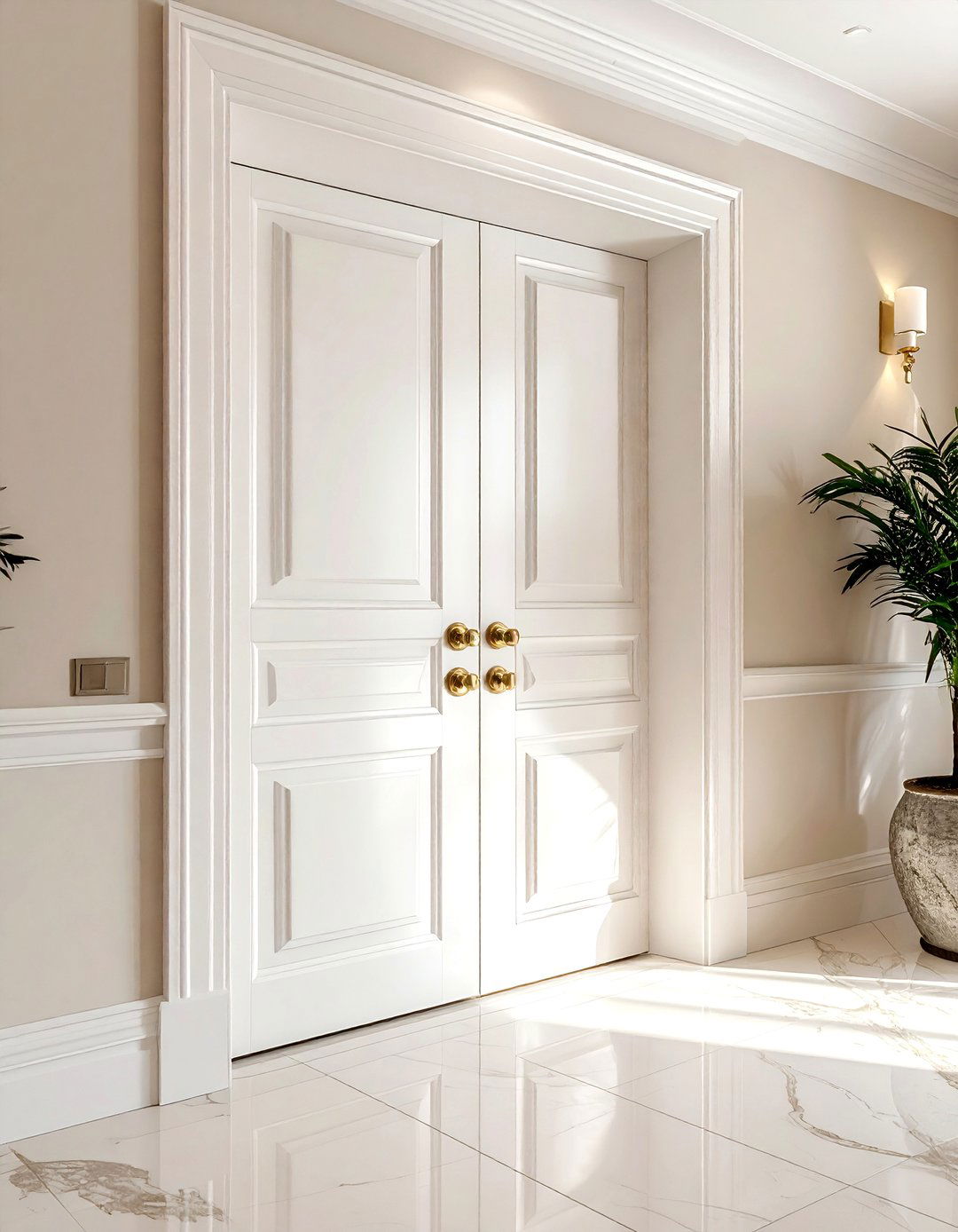 Double Entry Door - 30 bedroom door ideas