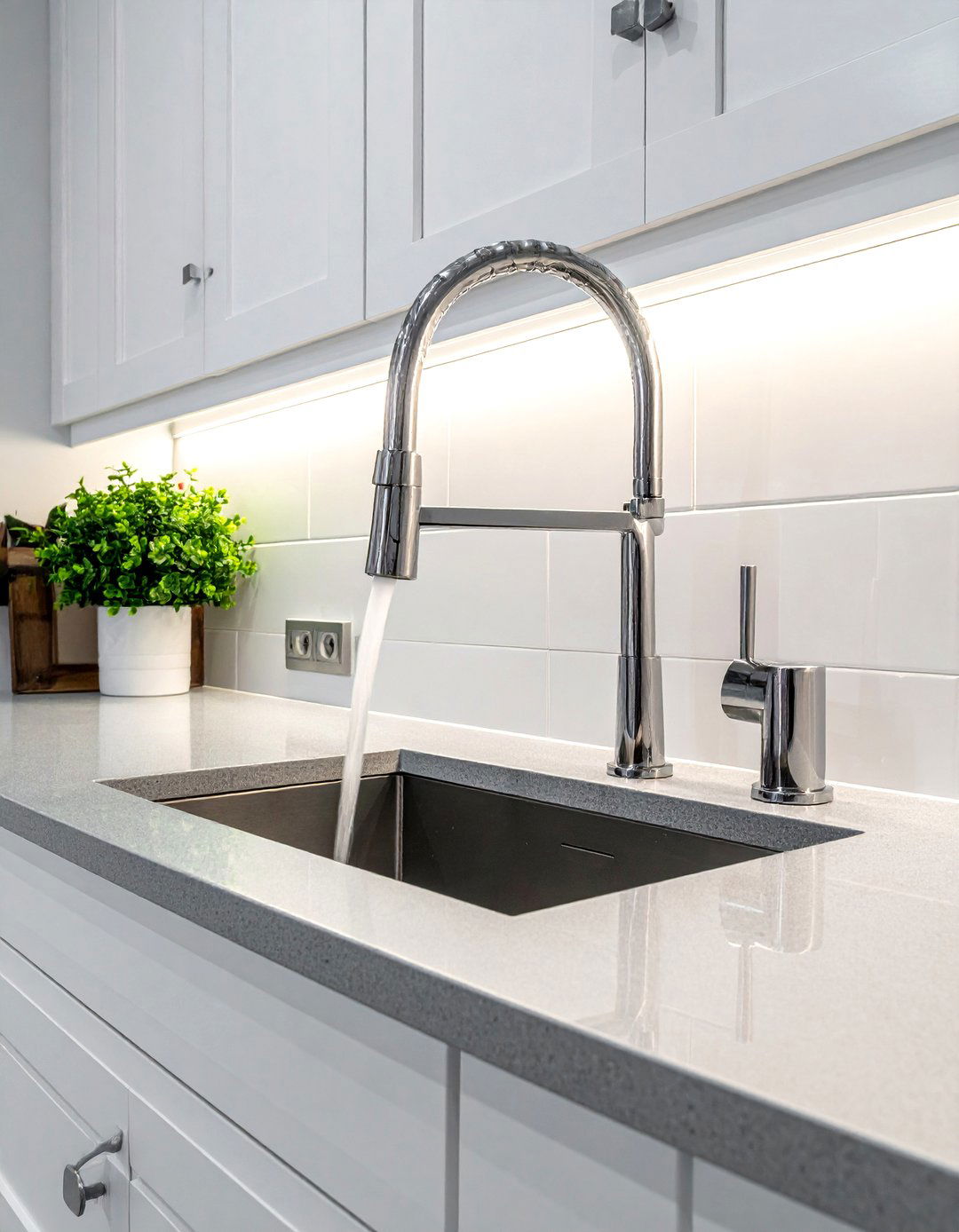 Double Handle Waterfall Faucet - 30 waterfall faucet ideas