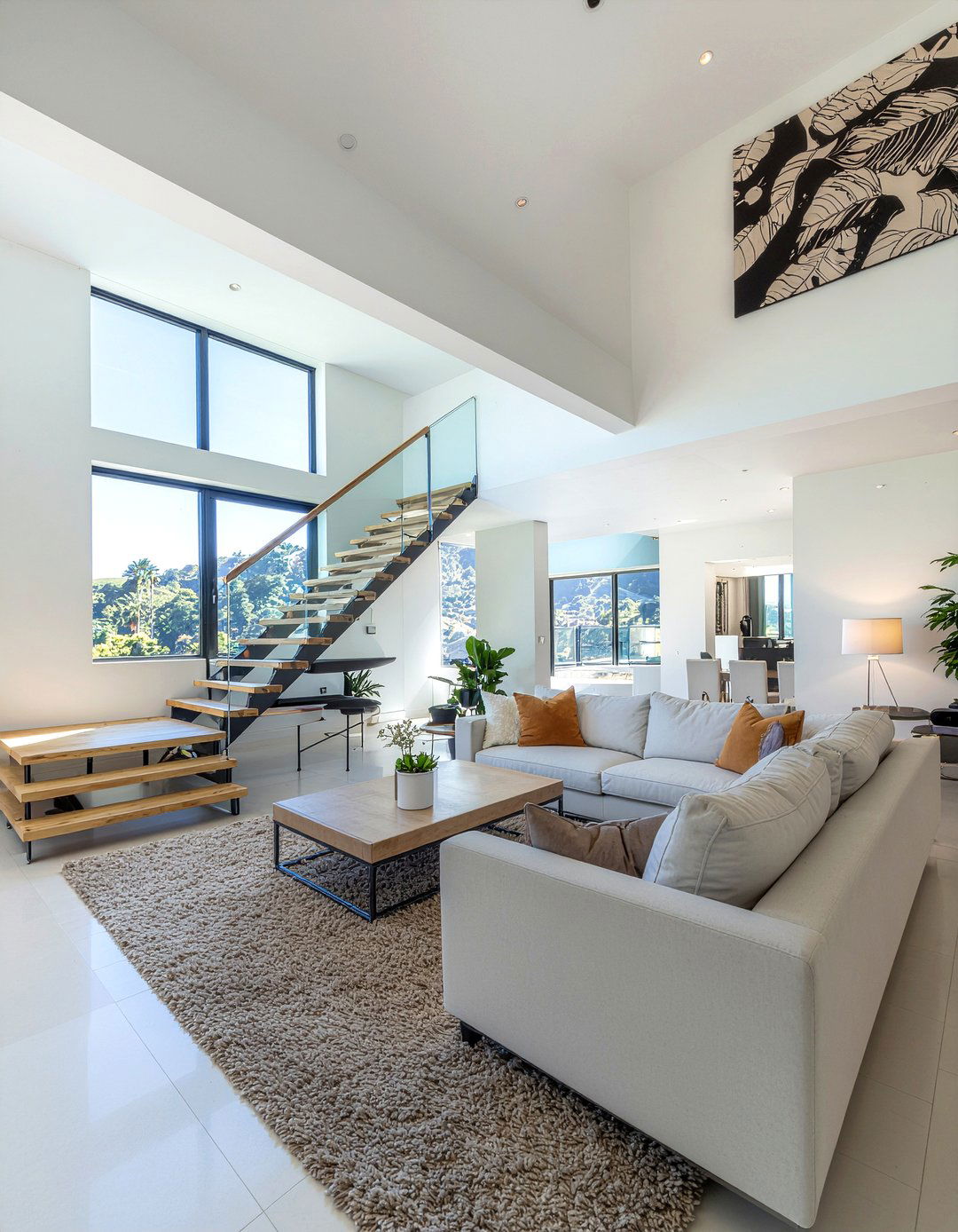 Double Height Living Space - 30 grand living room ideas