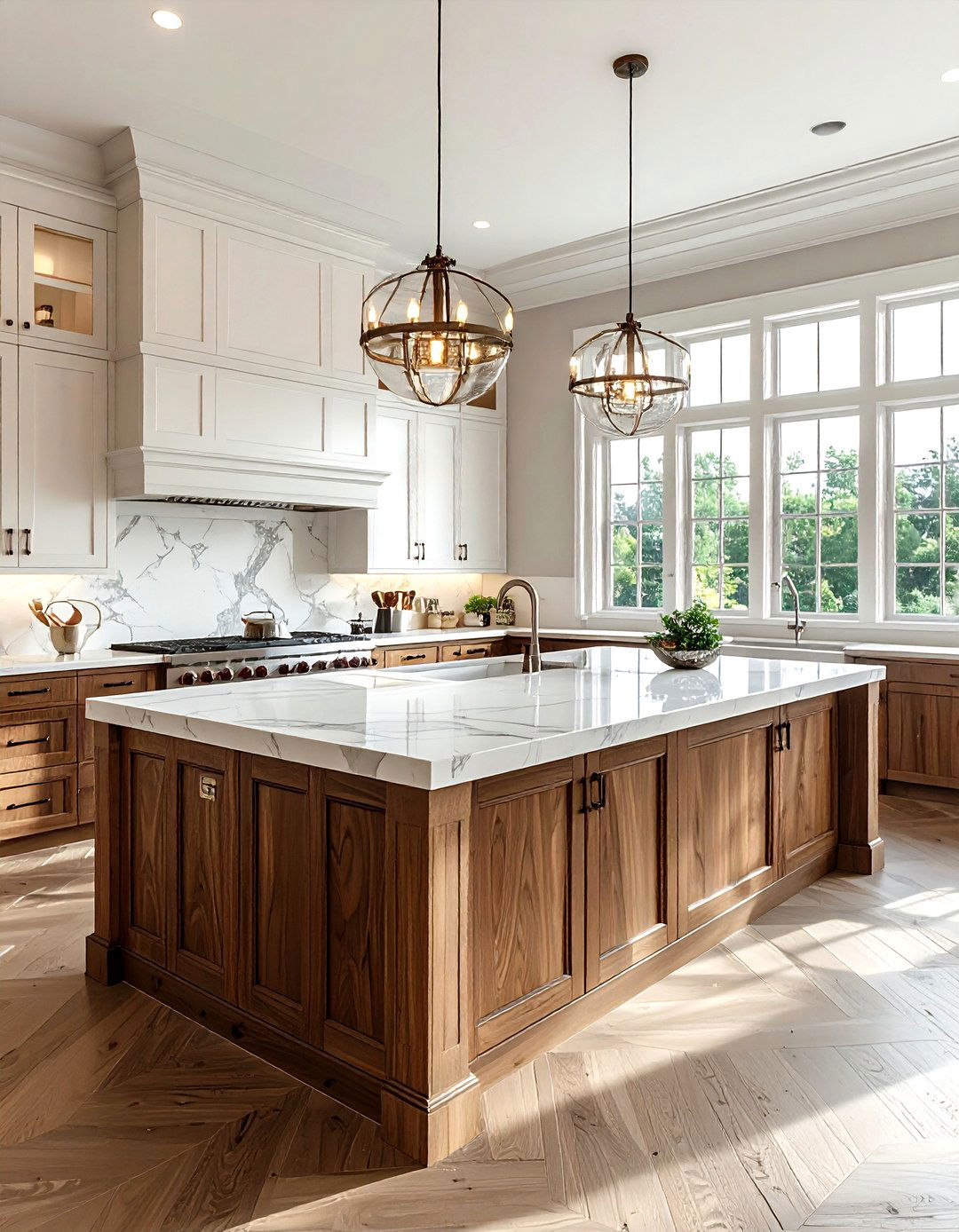 Double Island Kitchen - 30 scaled kitchen ideas