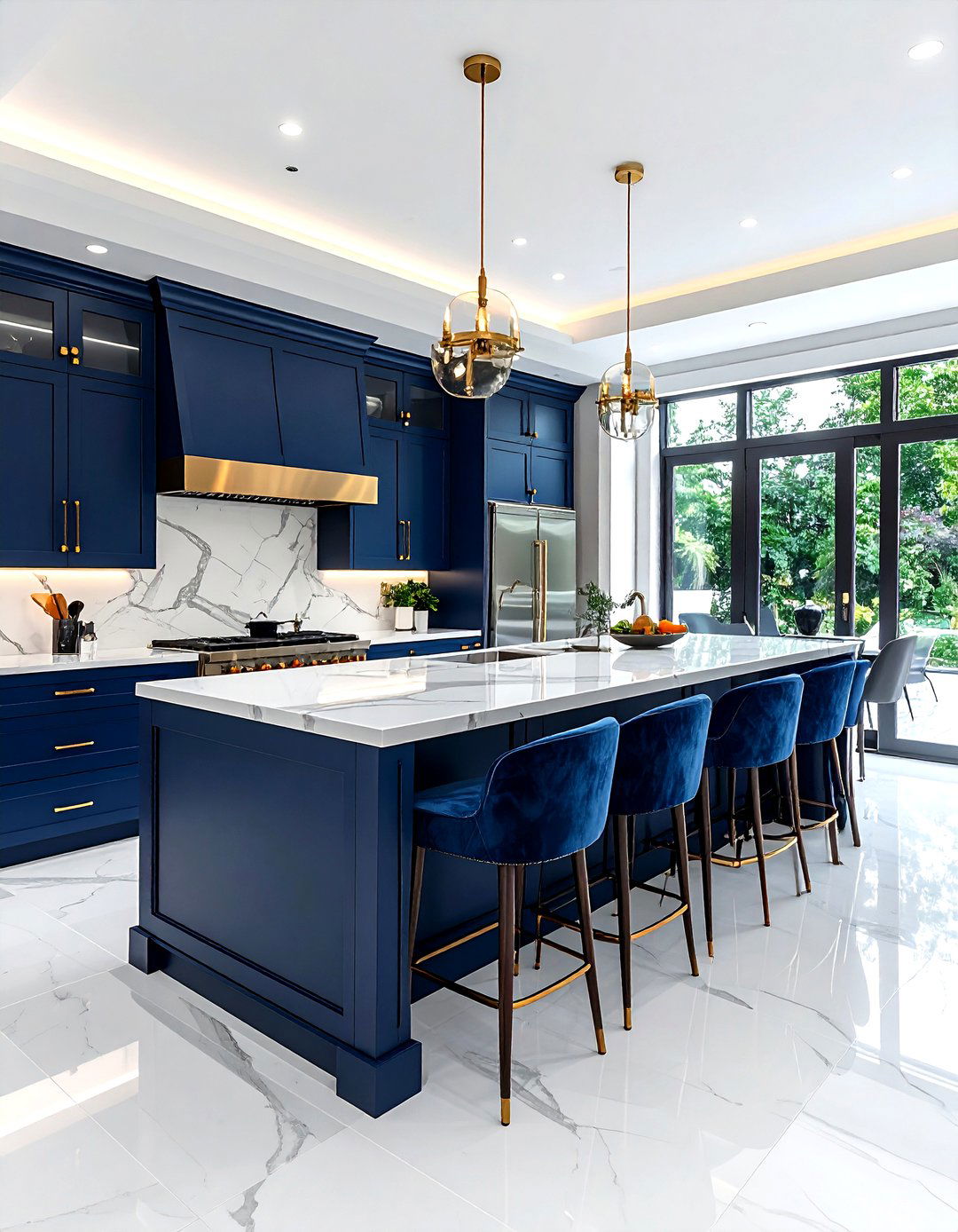 Double Kitchen Island - 30 high-end kitchen ideas