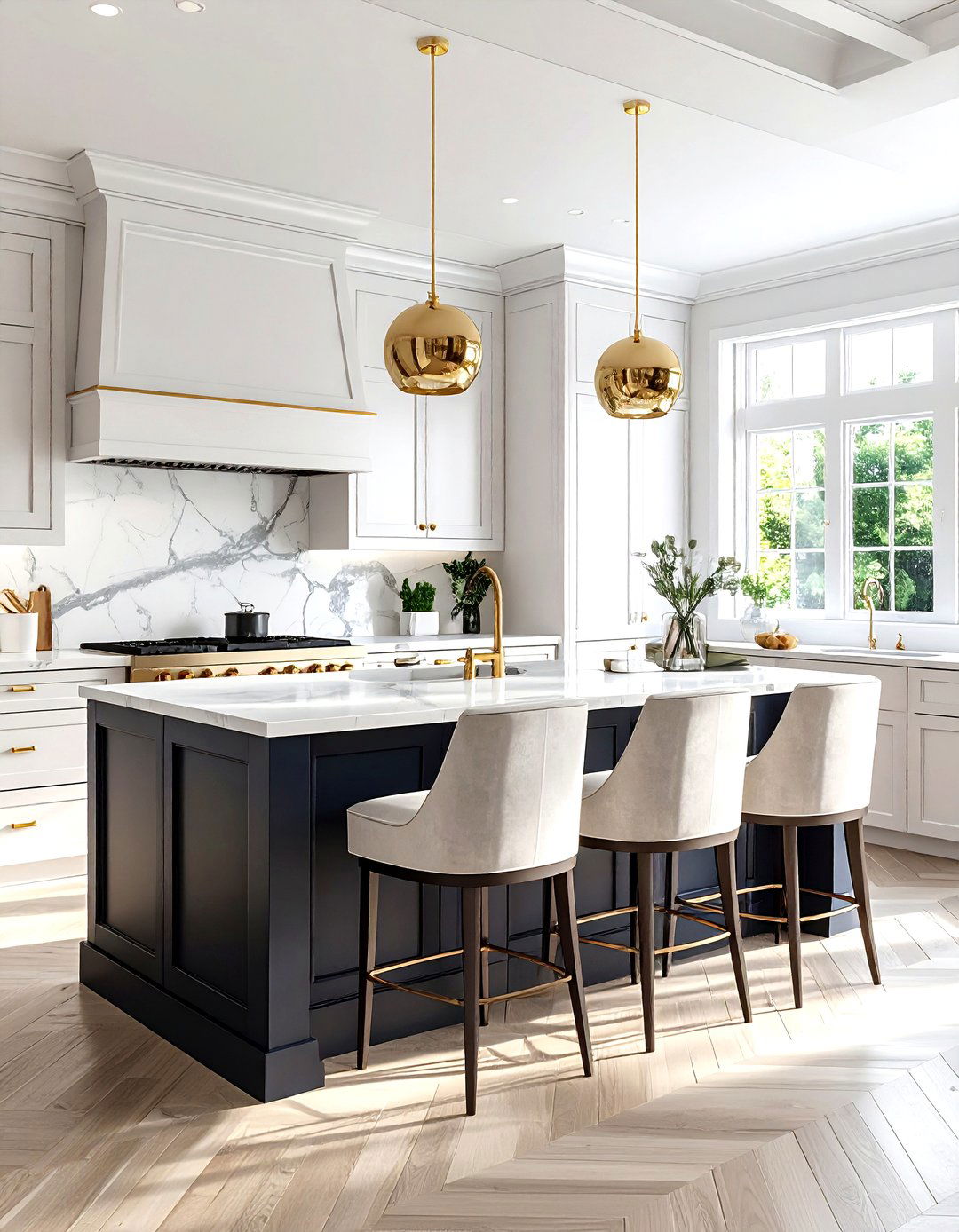 Double Kitchen Island - 30 kitchen gathering space ideas