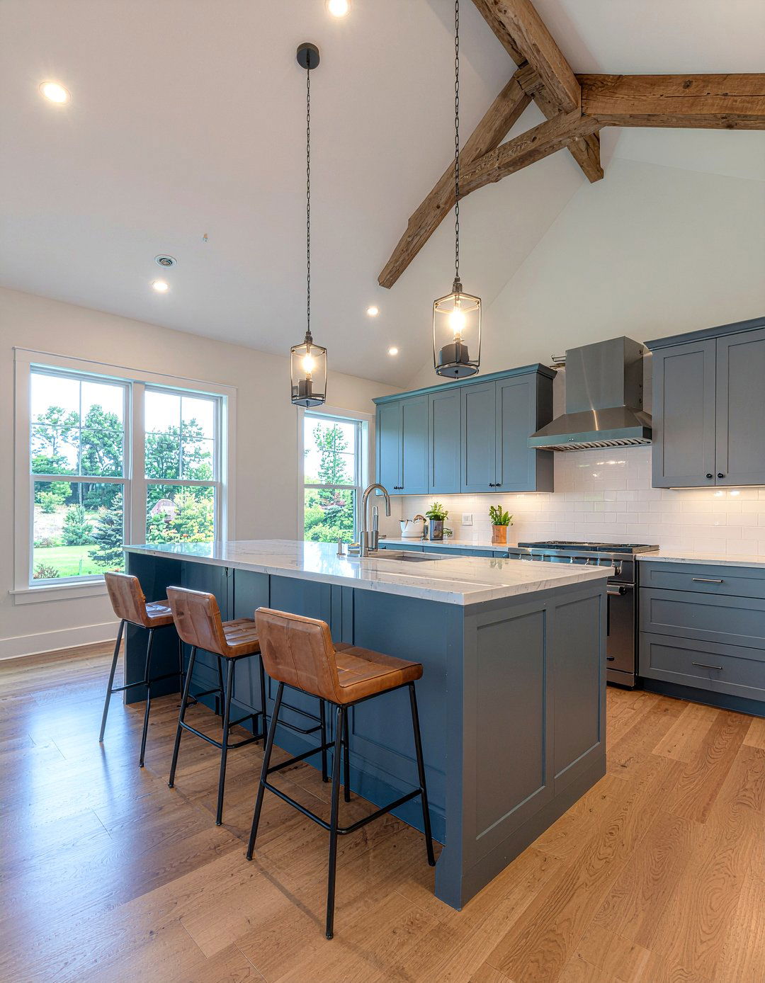 Double Kitchen Island - 30 kitchen prep area ideas