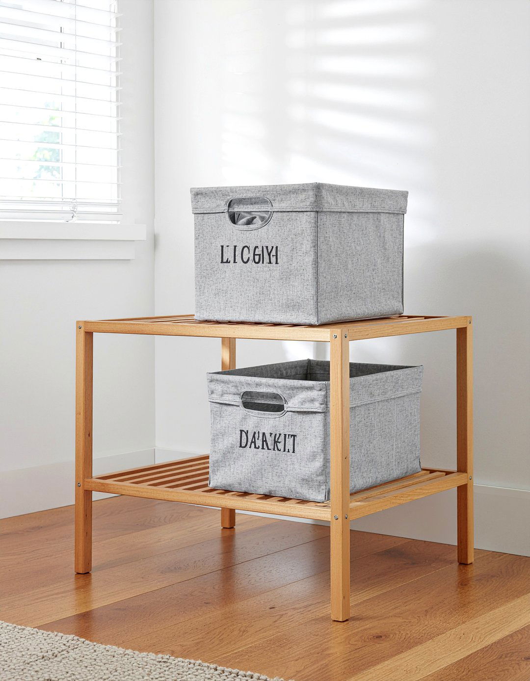 Double Laundry Sorter - 30 bedroom dirty clothes storage ideas