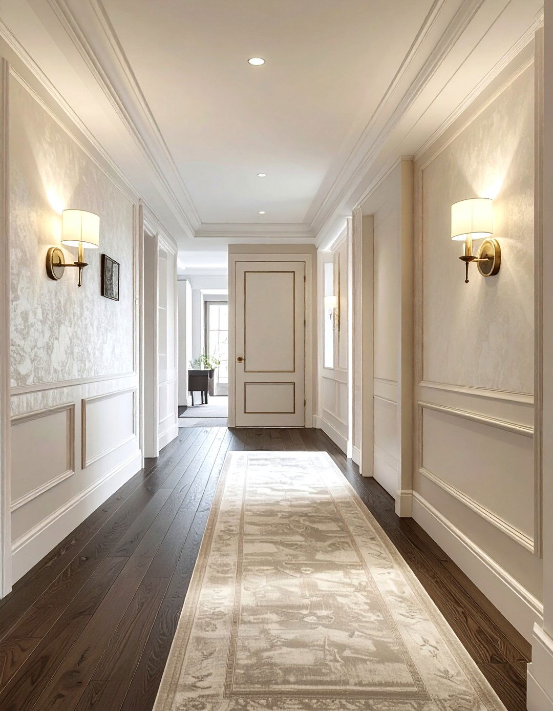 Double Light Sconce - 30 hallway lighting ideas