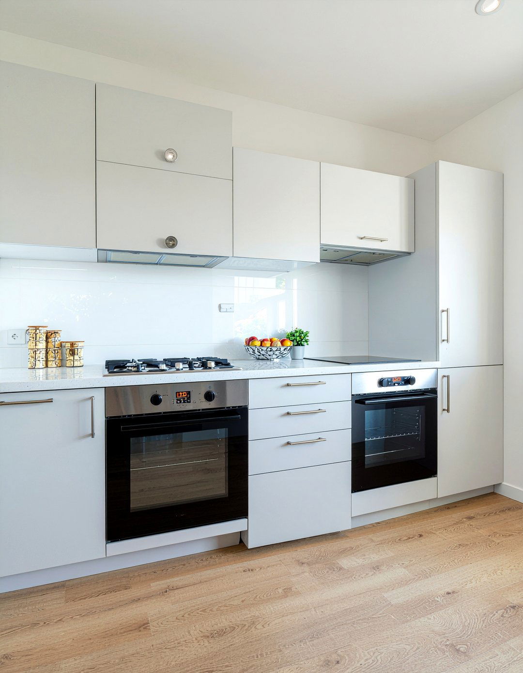 Double Microwave Kitchen - 30 built-in microwave kitchen ideas