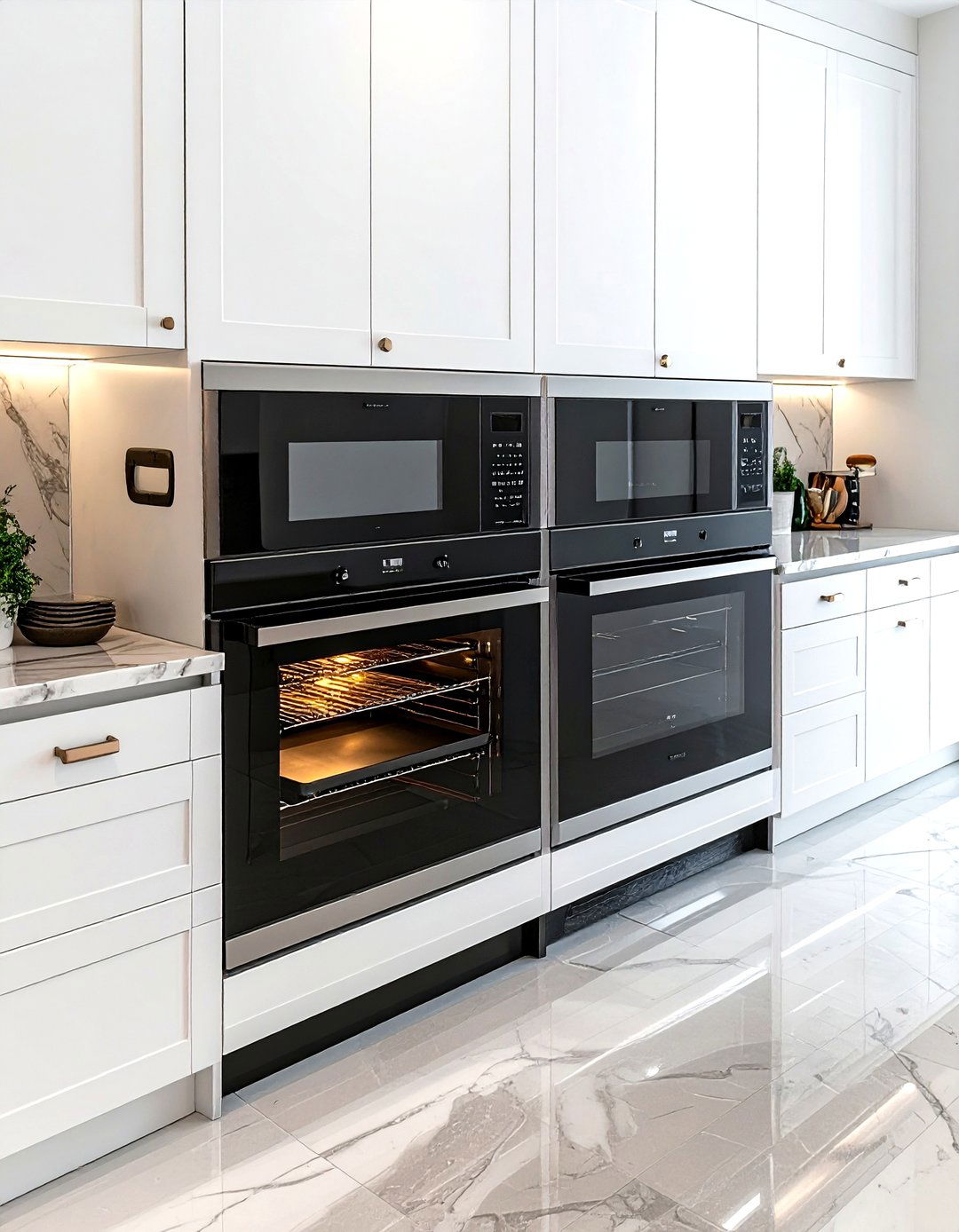 Double Oven Baking Center Layout - 30 kitchen baking center ideas