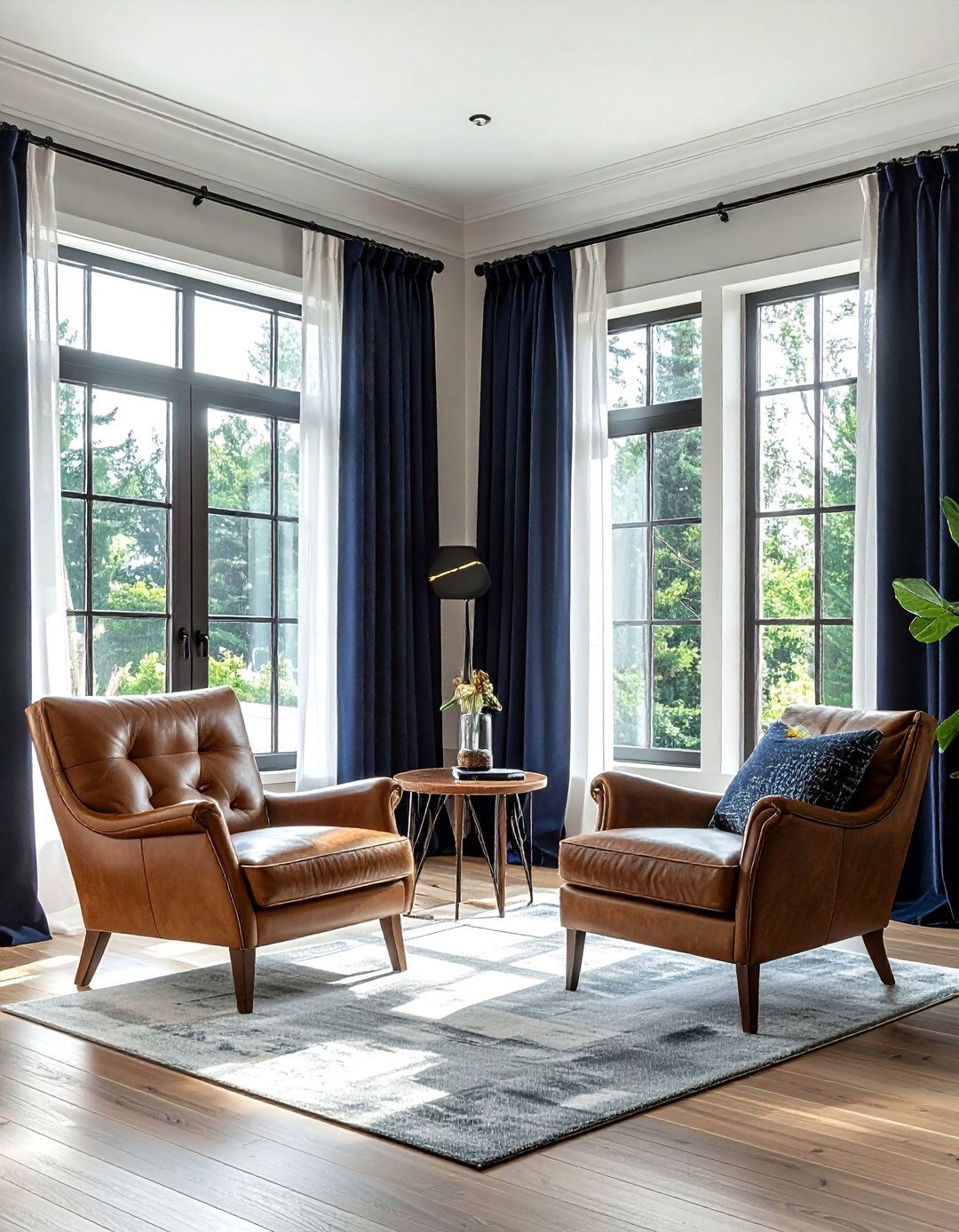 Double Rod Layering - 30 window treatment ideas