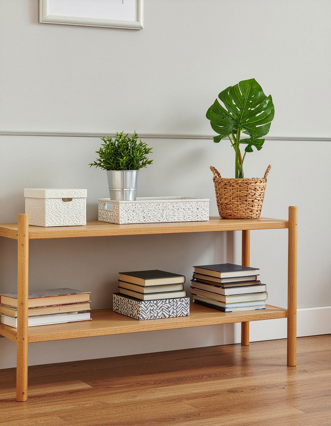 Double Shelf Console - 30 living room console table ideas