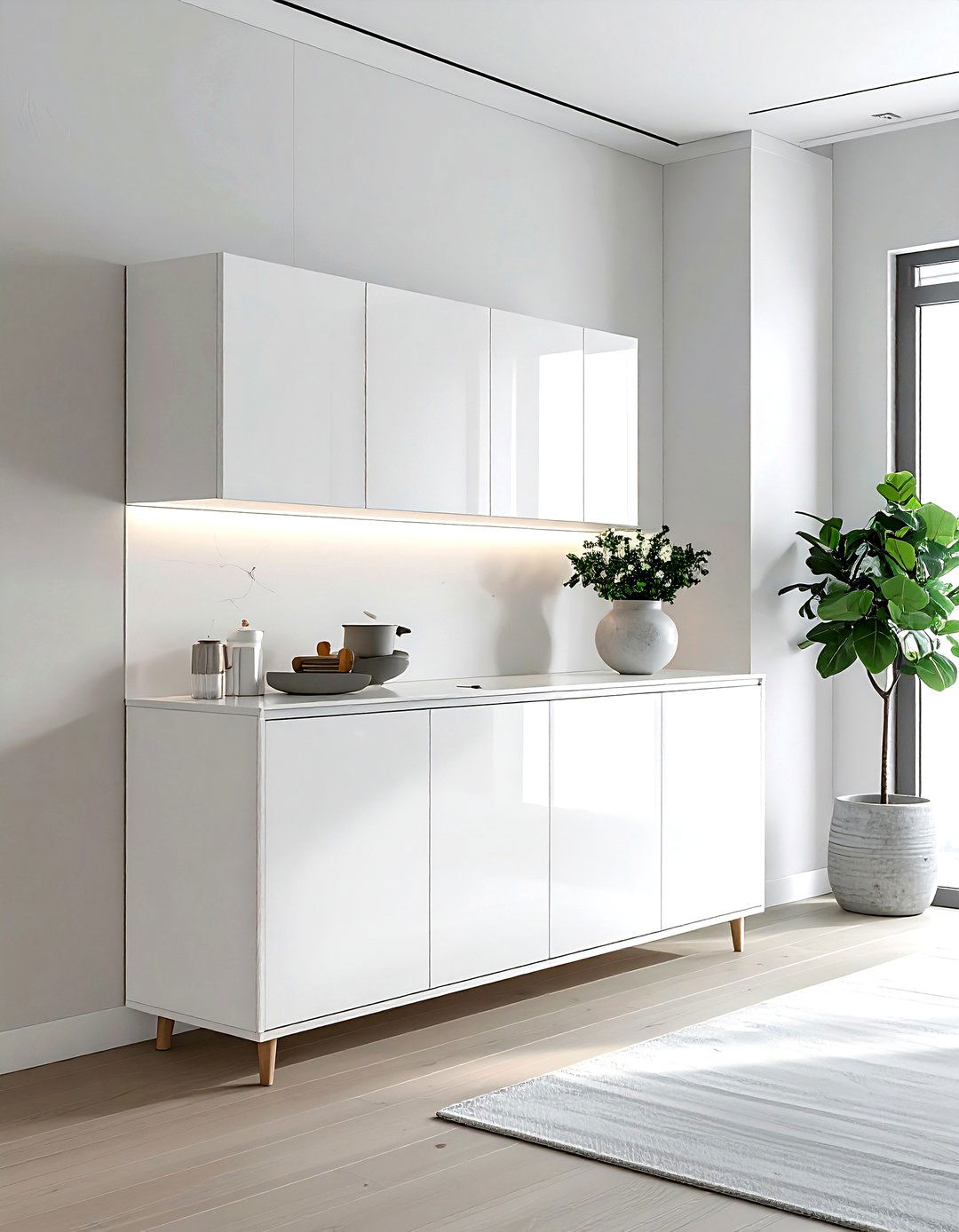 Double Sided Cabinet - 30 living room partition ideas