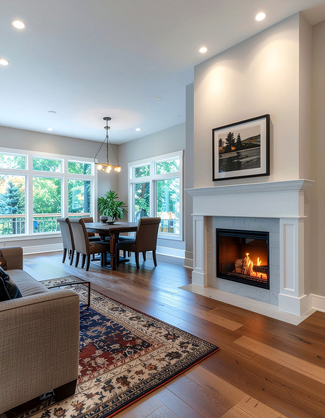 Double Sided Faux Fireplace - 30 faux fireplace ideas