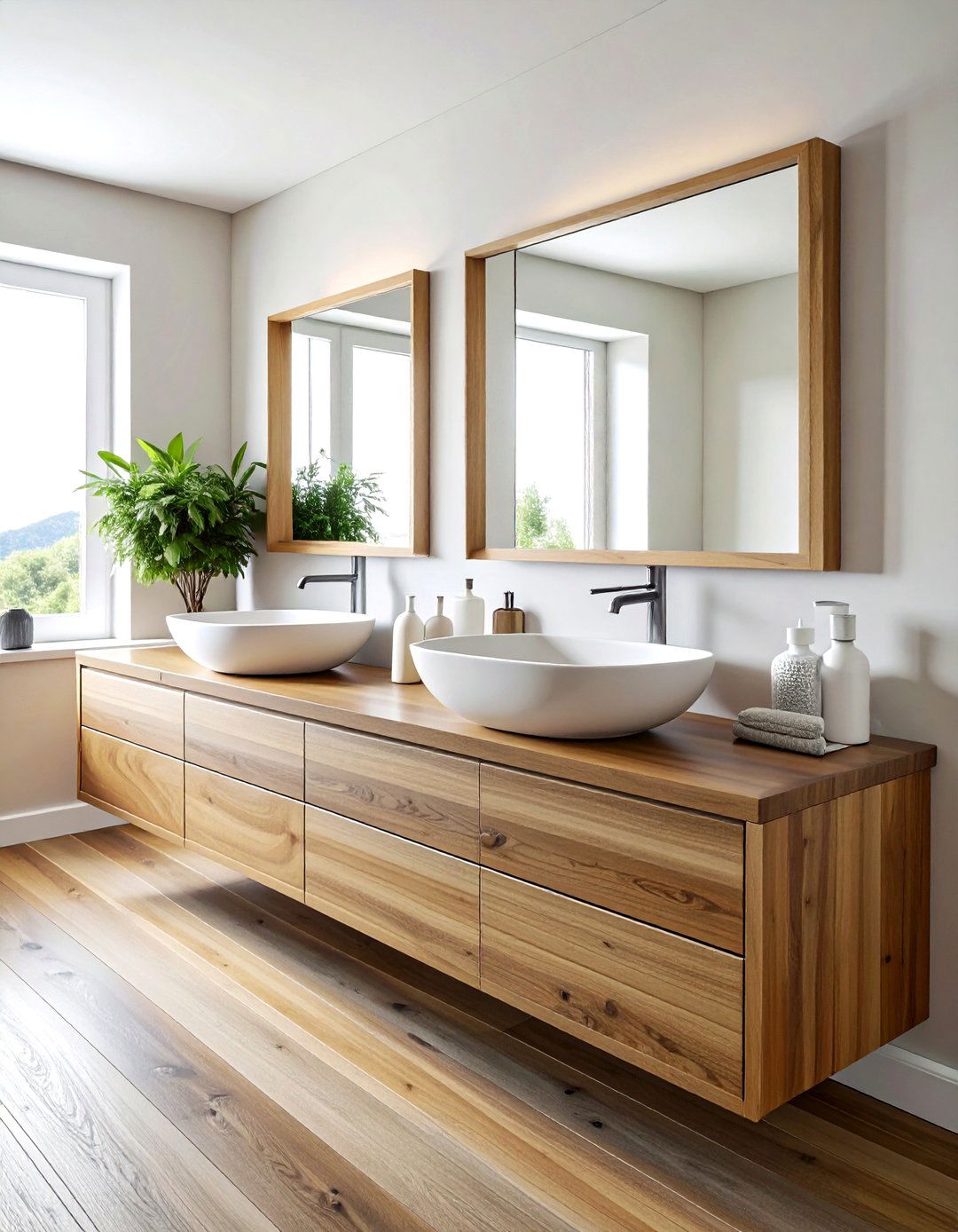 Double Sink Vanity - 30 serene bathroom ideas