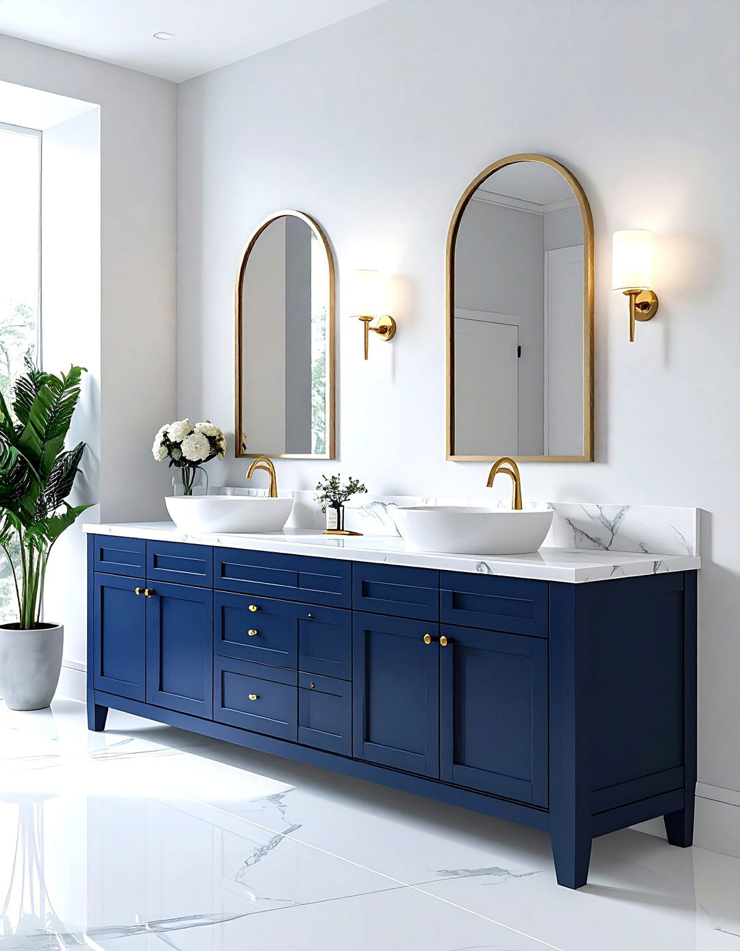 Double Sink Vanity - 30 bathroom redesign ideas
