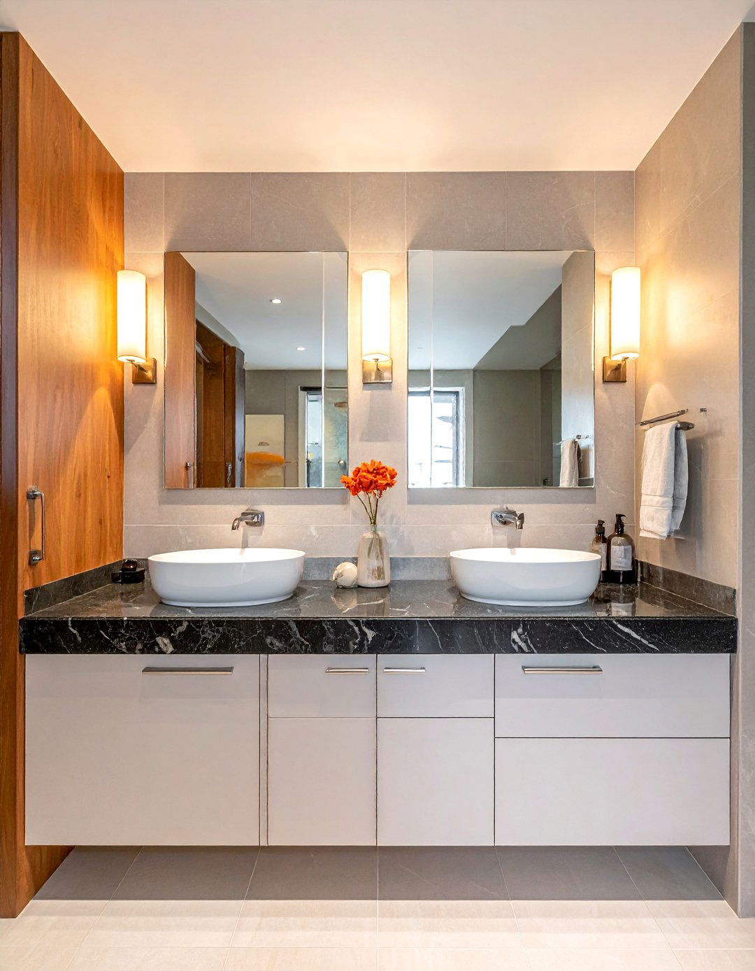 Double Sink Vanity Bathroom - 30 chic bathroom ideas