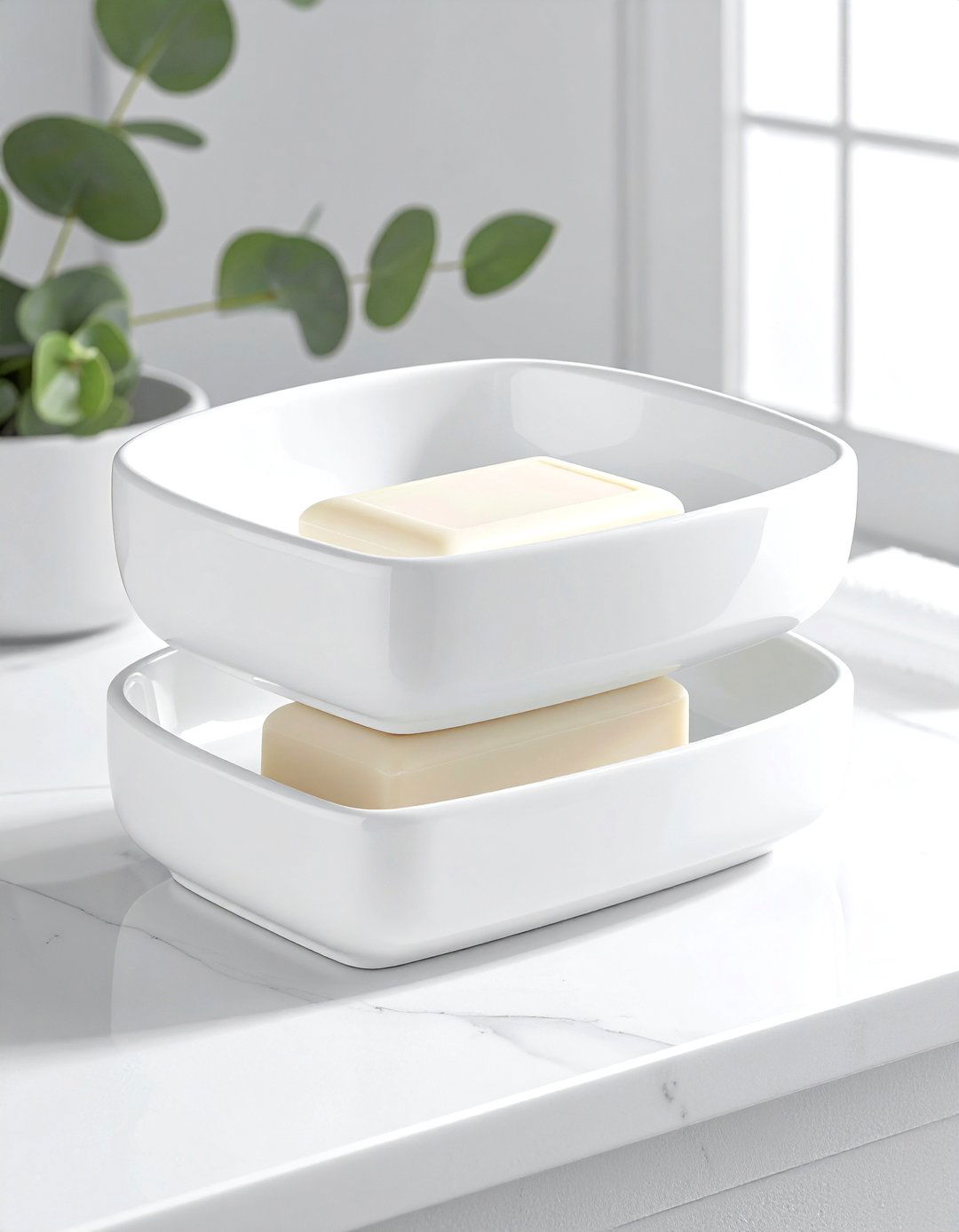 Double Soap Dish - 30 bathroom soap dish ideas