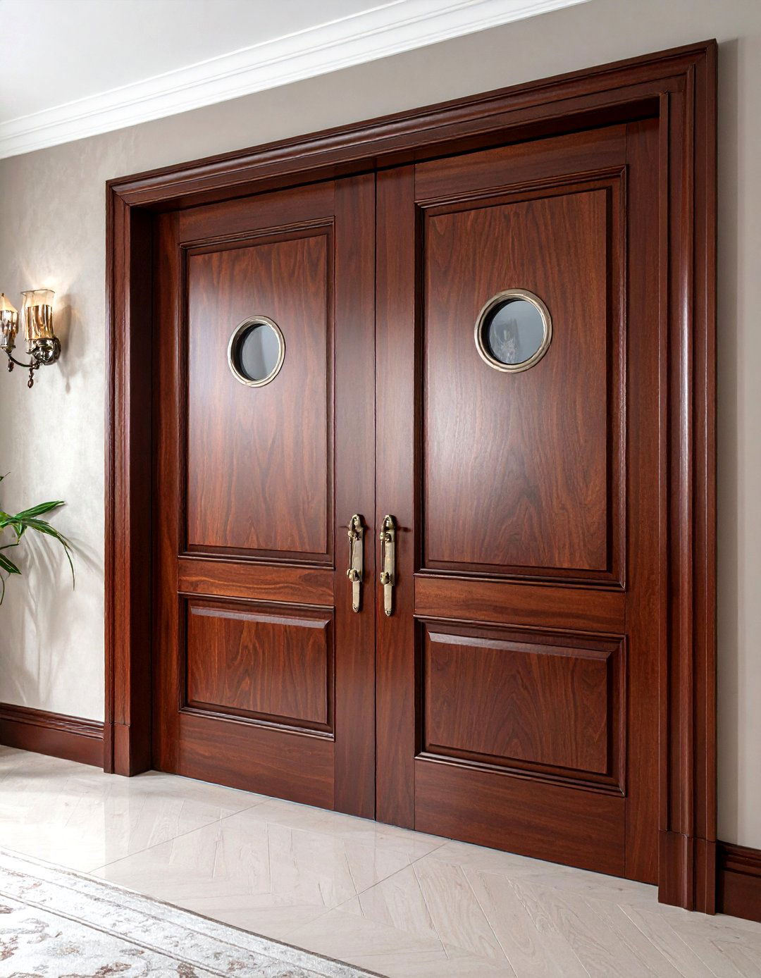 Double Swing Doors - 30 dining room door ideas