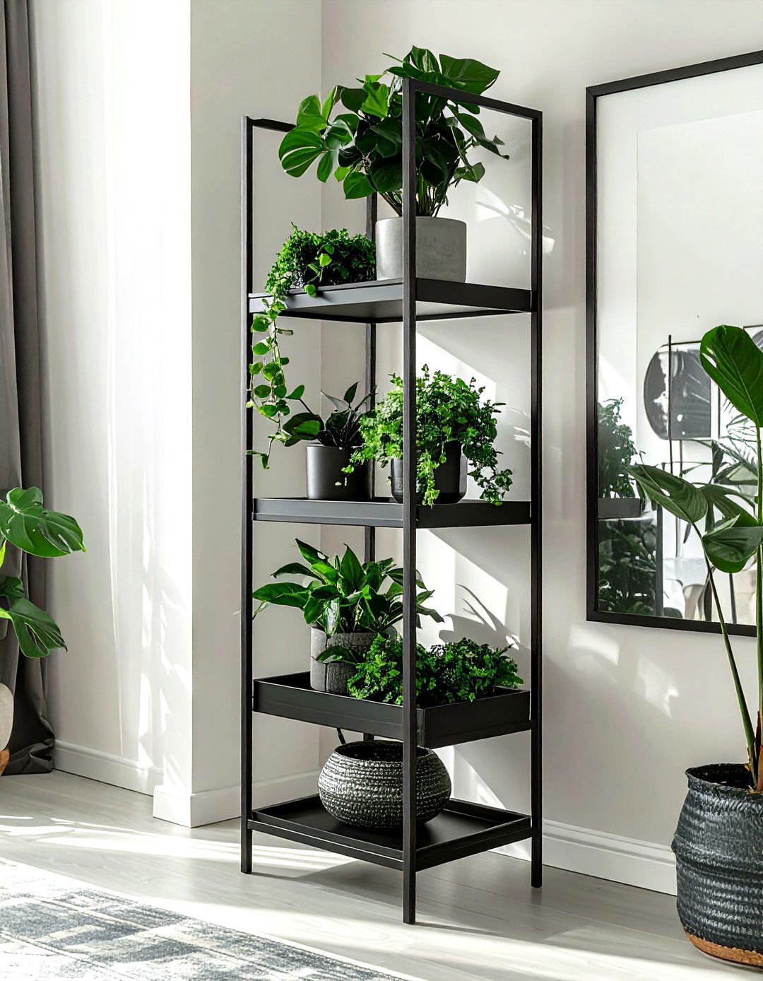 Double Tiered Plant Stand - 30 living room plant stands