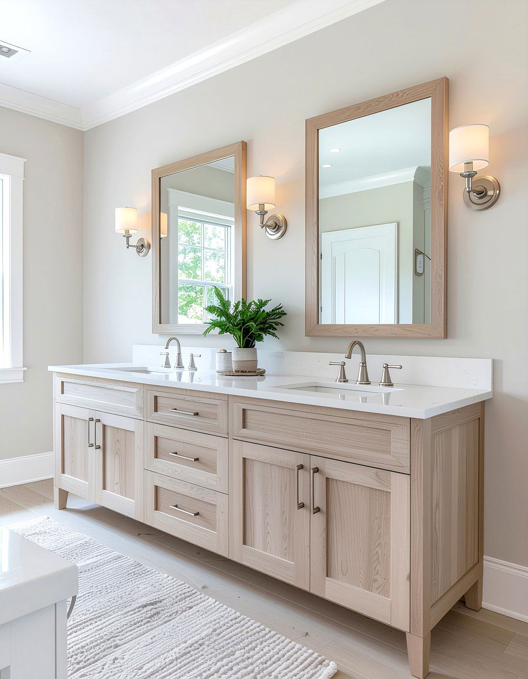Double Vanity - 30 bathroom sink accent ideas