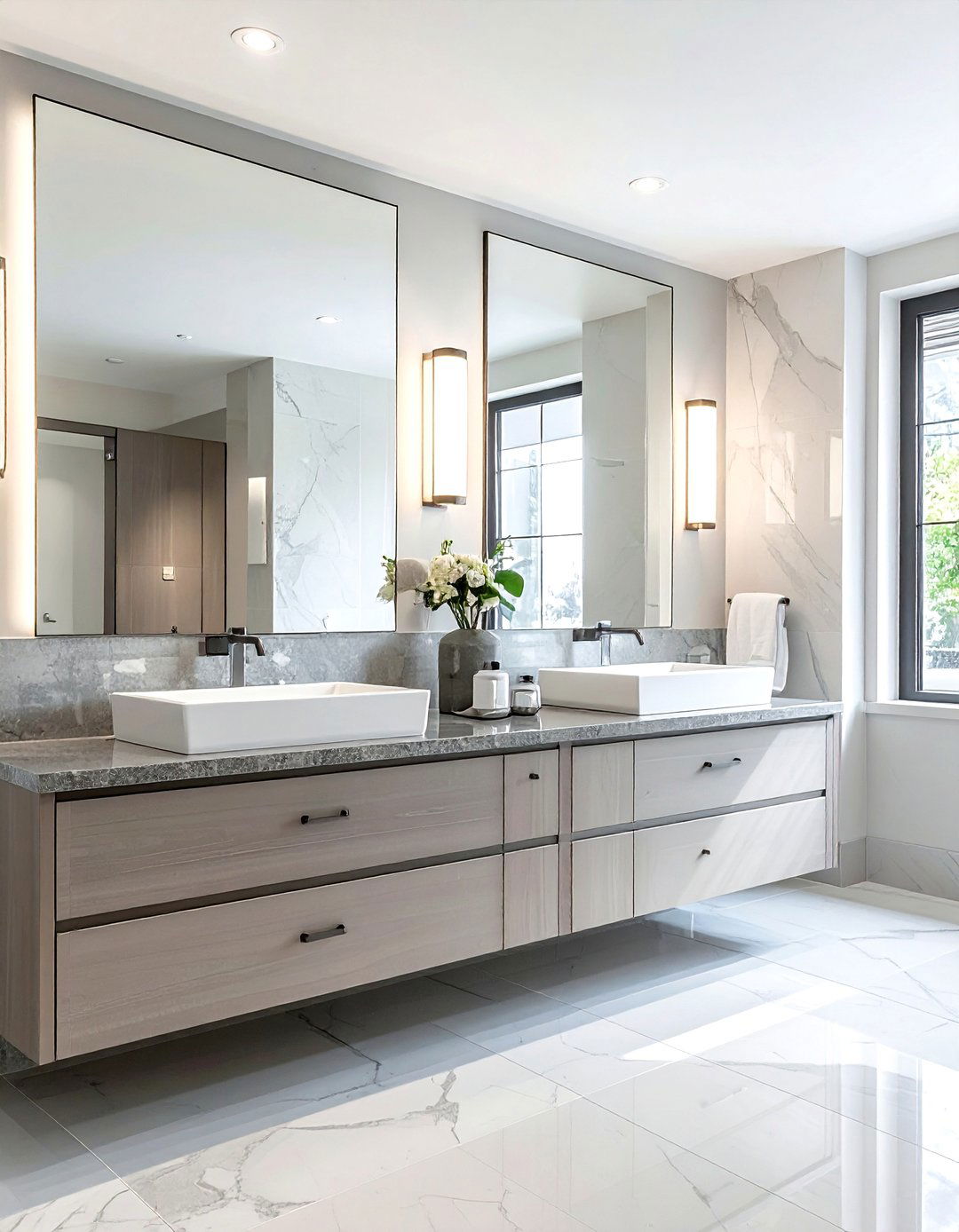 Double Vanity - 30 viral bathroom ideas