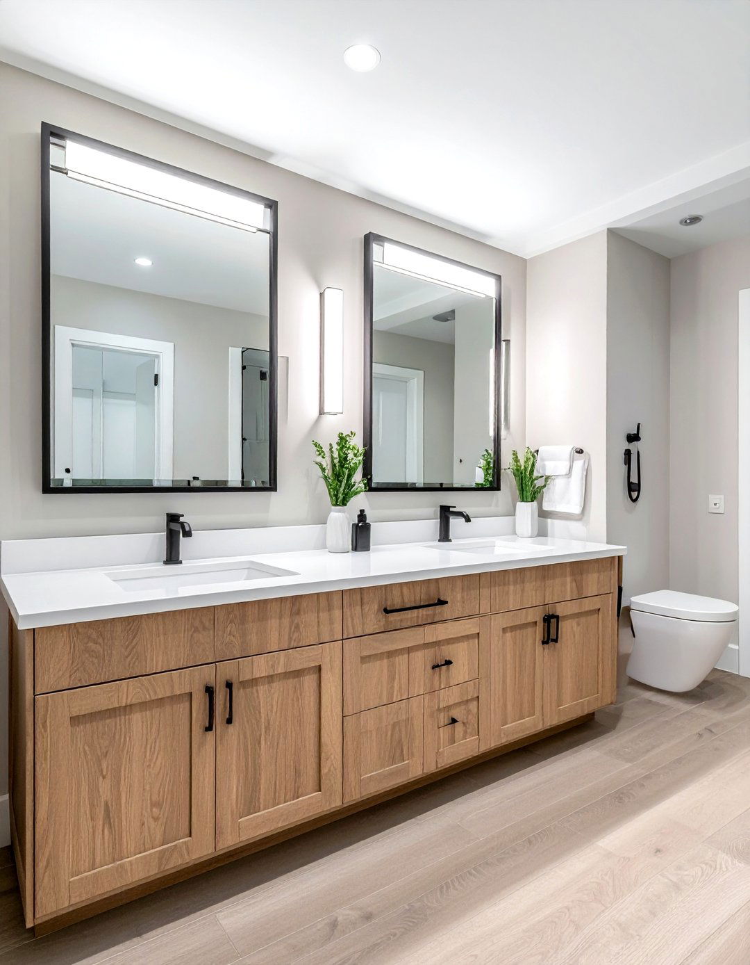 Double Vanity Bathroom - 30 spec home bathroom ideas