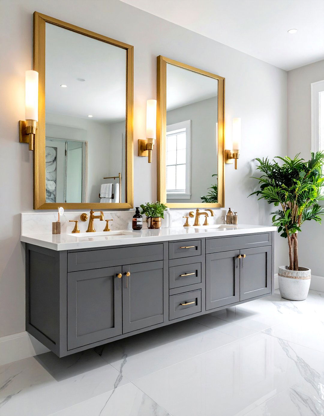 Double Vanity Bathroom - 30 California bathroom ideas