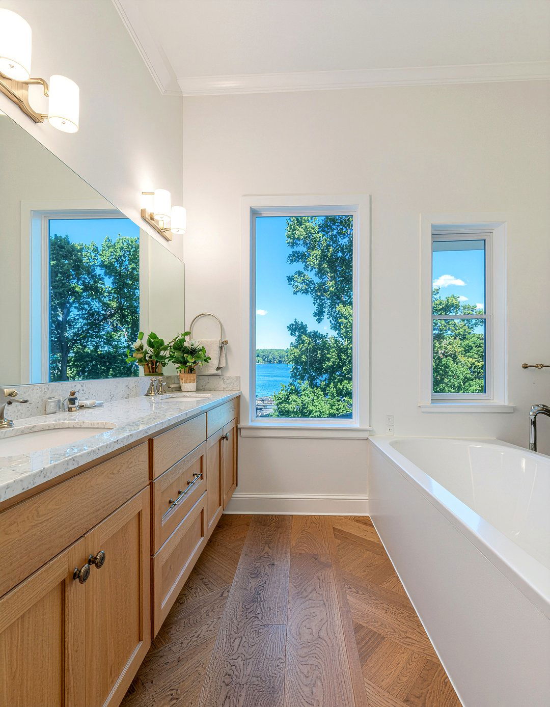 Double Vanity Bathroom - 30 bathroom addition ideas