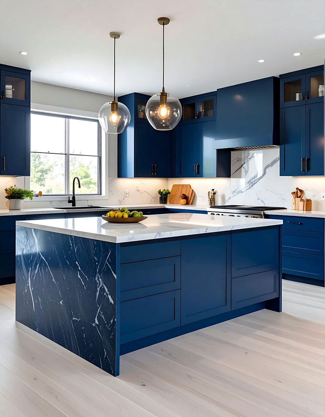 Double Waterfall Kitchen Island - 30 waterfall kitchen island ideas