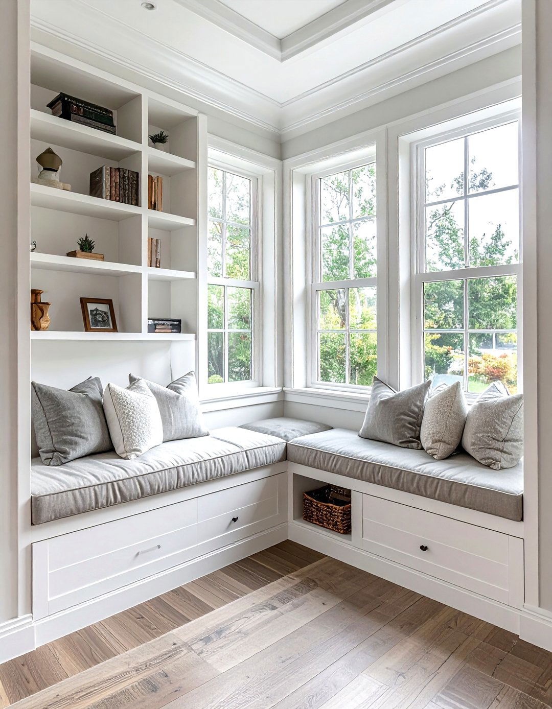 Double Window Seat Storage - 30 living room window seat storage