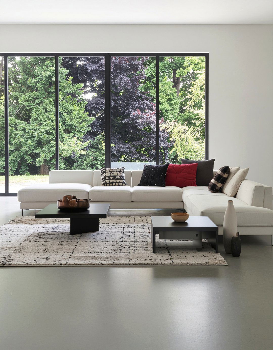 Double coffee table arrangement - 30 living room coffee table styling