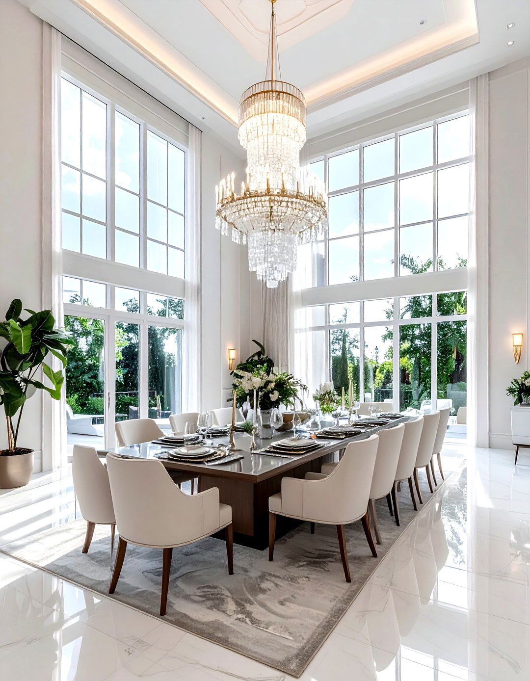 Double height dining room - 30 luxurious dining room ideas