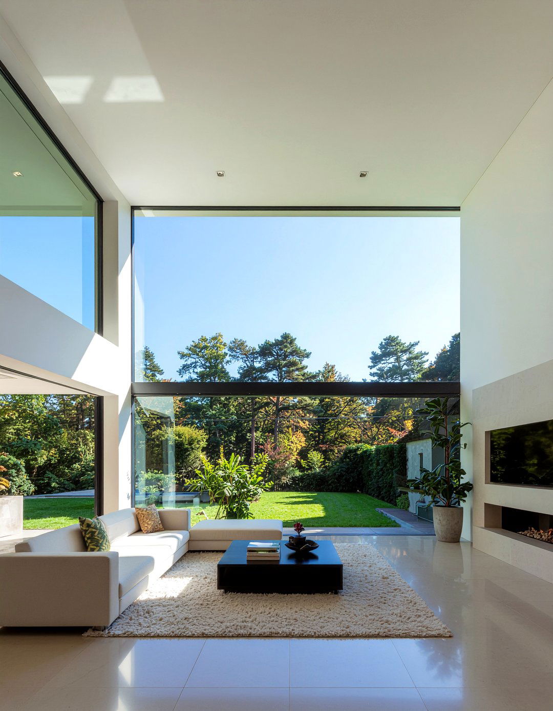 Double height living room - 30 living room natural light ideas