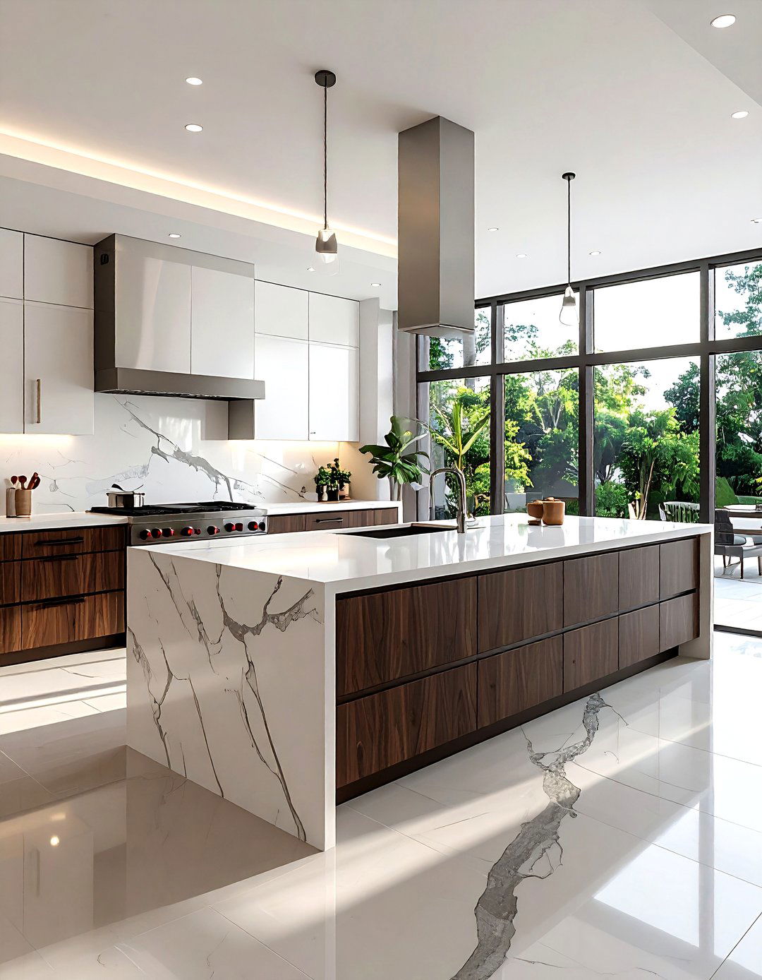 Double island kitchen - 30 spacious kitchen ideas