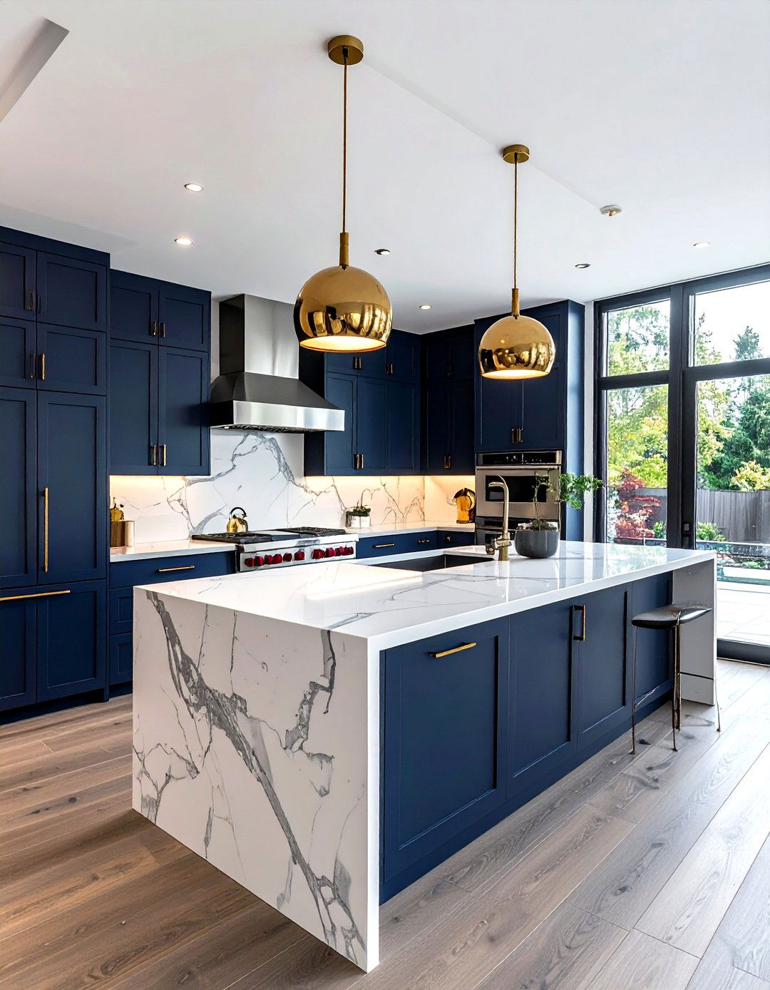 Double island kitchen - 30 new construction kitchen ideas