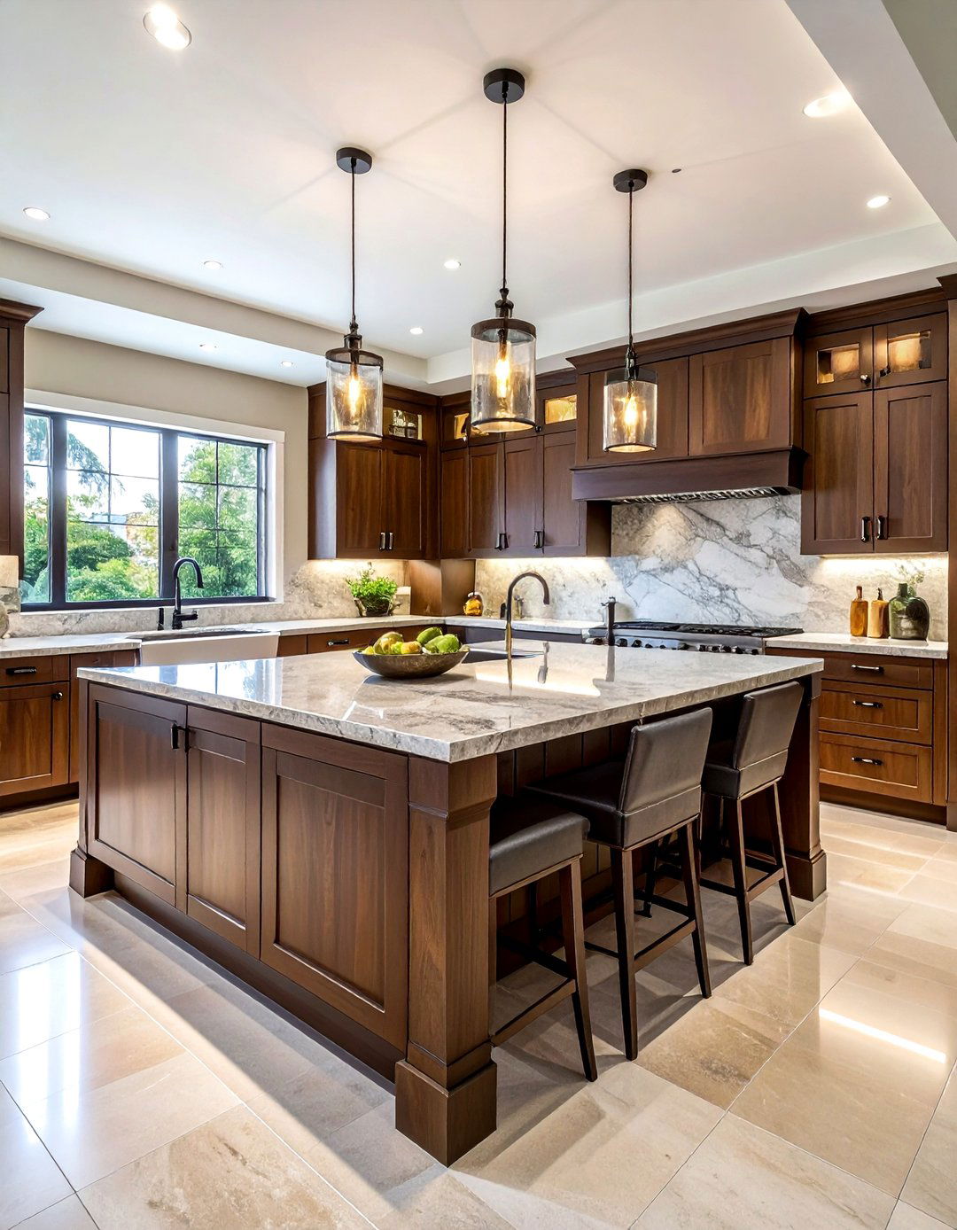 Double island luxury kitchen - 30 polished kitchen ideas