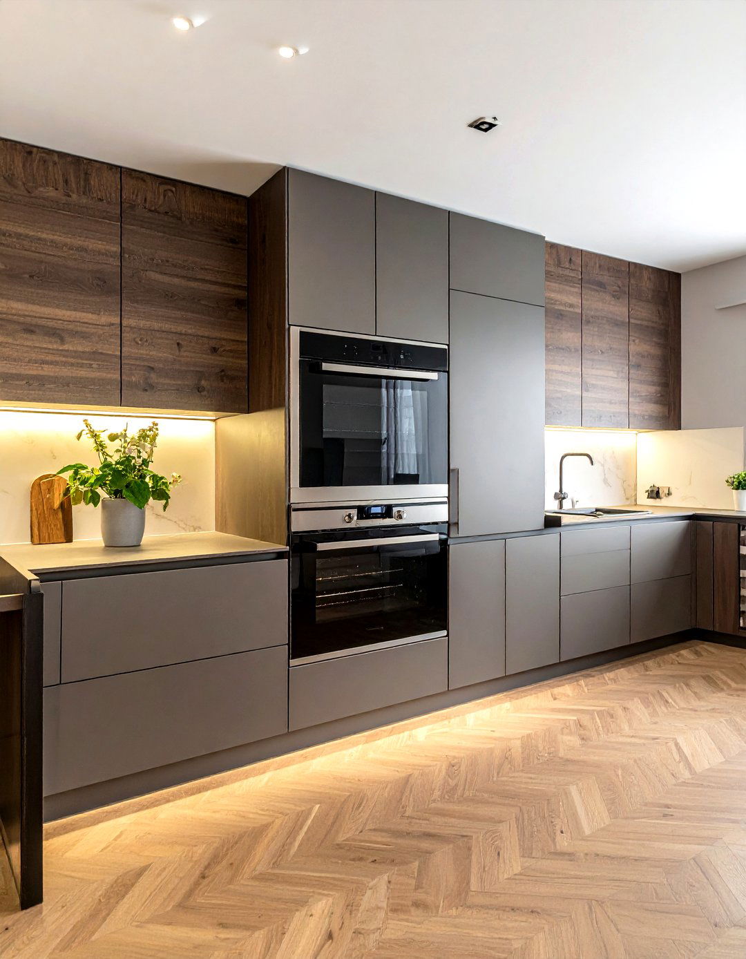 Double oven wall unit - 30 townhouse kitchen ideas