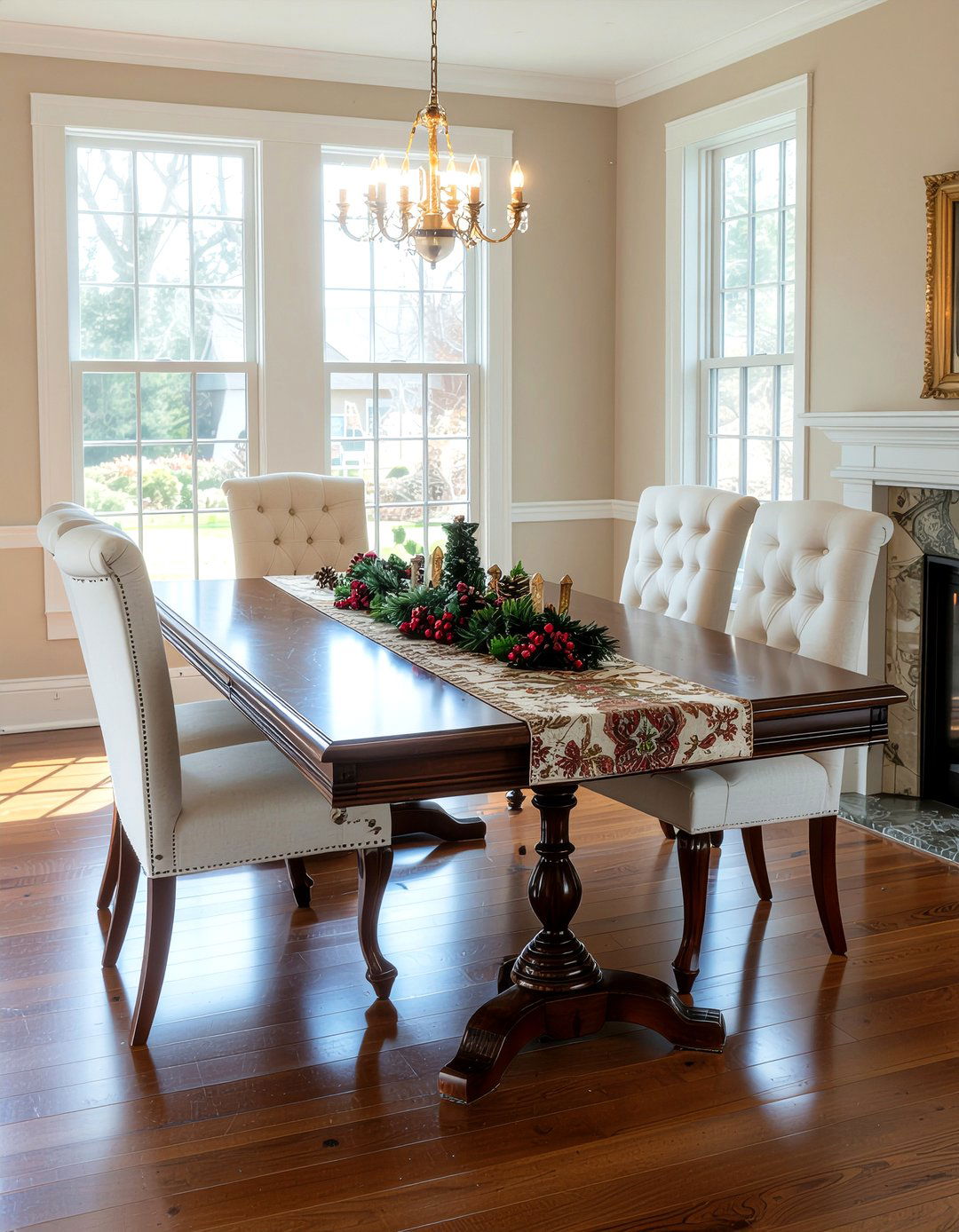 Double pedestal extendable dining table - 30 expandable dining room ideas