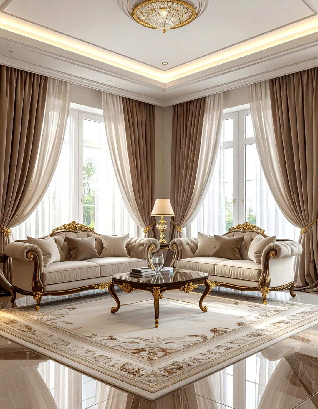 Double rod sheer curtains - 30 sheer curtain ideas