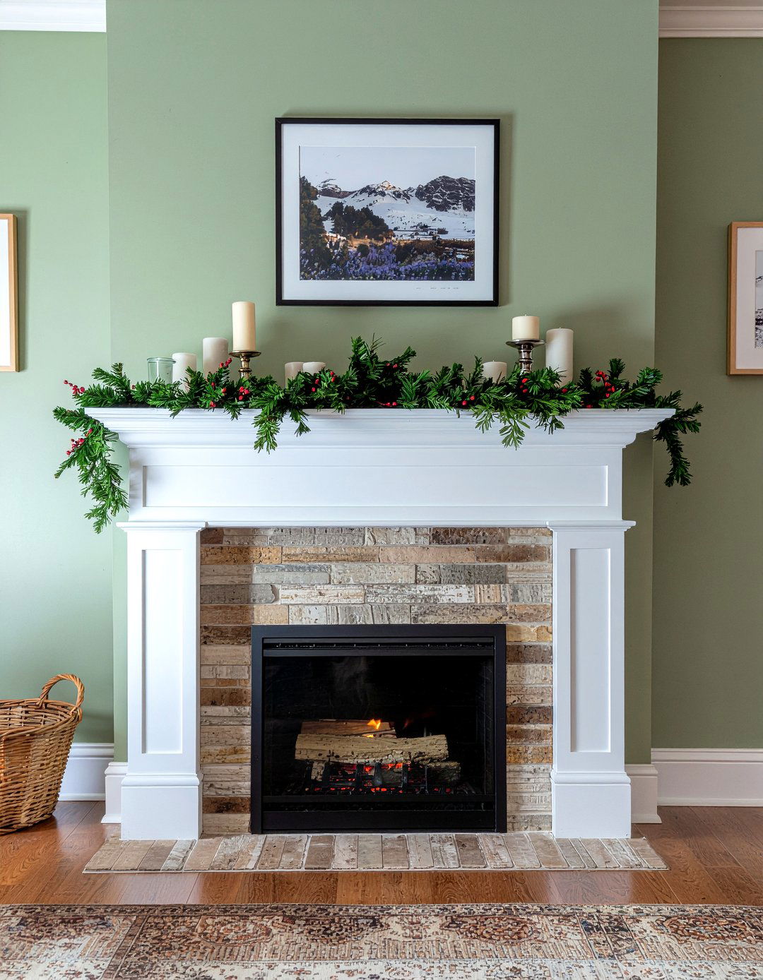 Double sided fireplace mantel - 30 living room double sided fireplace ideas
