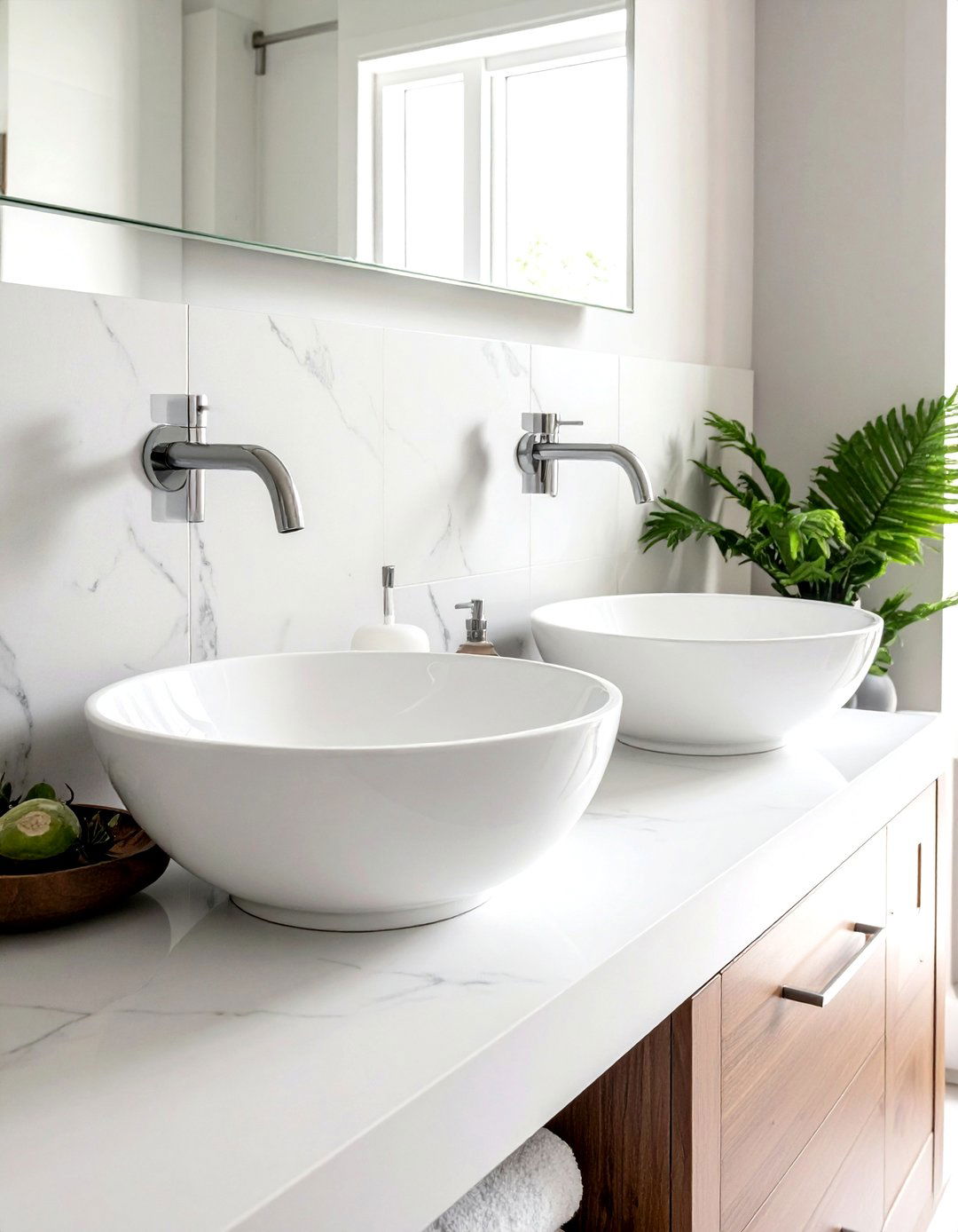 Double sink plumbing - 30 bathroom plumbing ideas