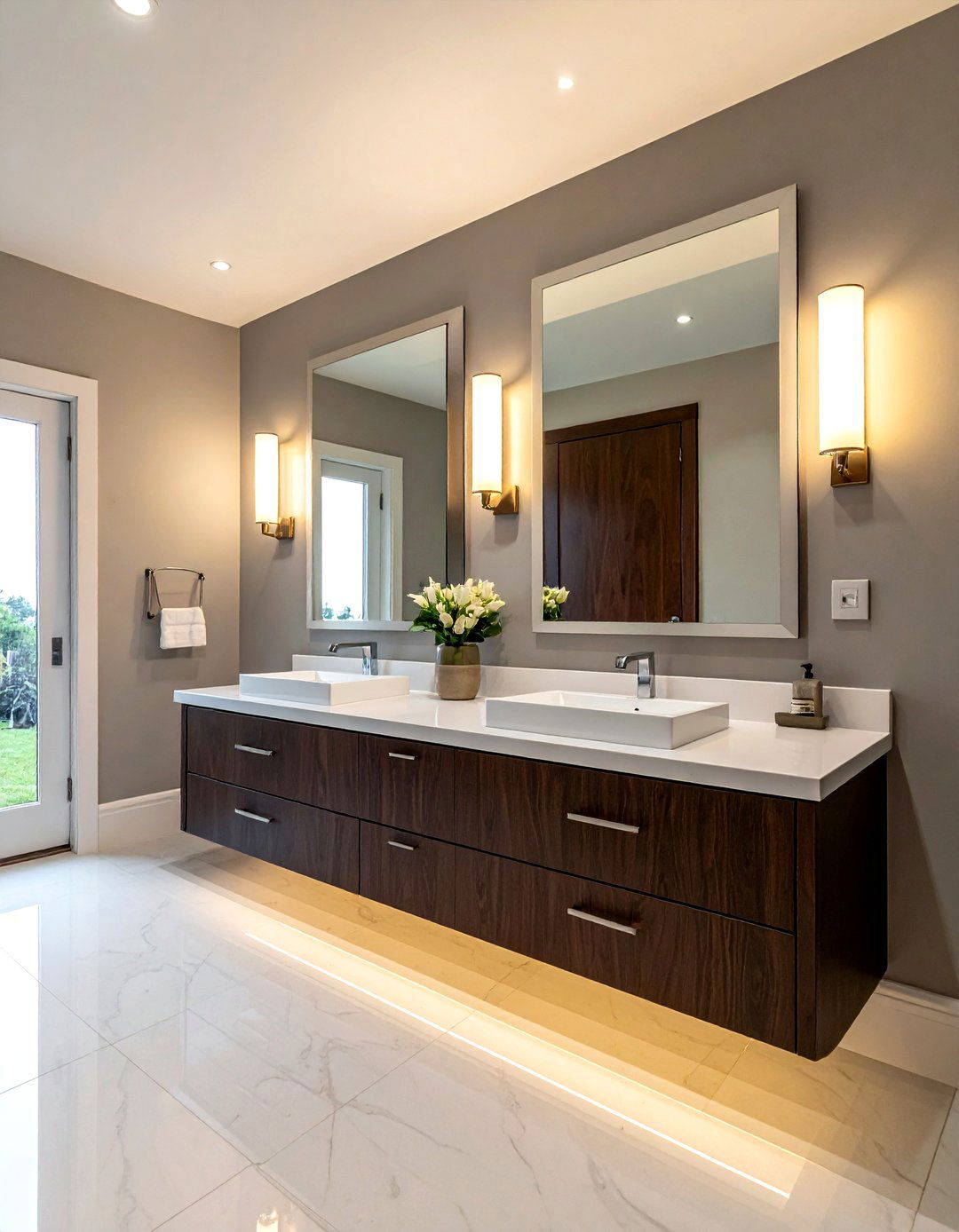 Double sink vanity - 30 elegant bathroom ideas