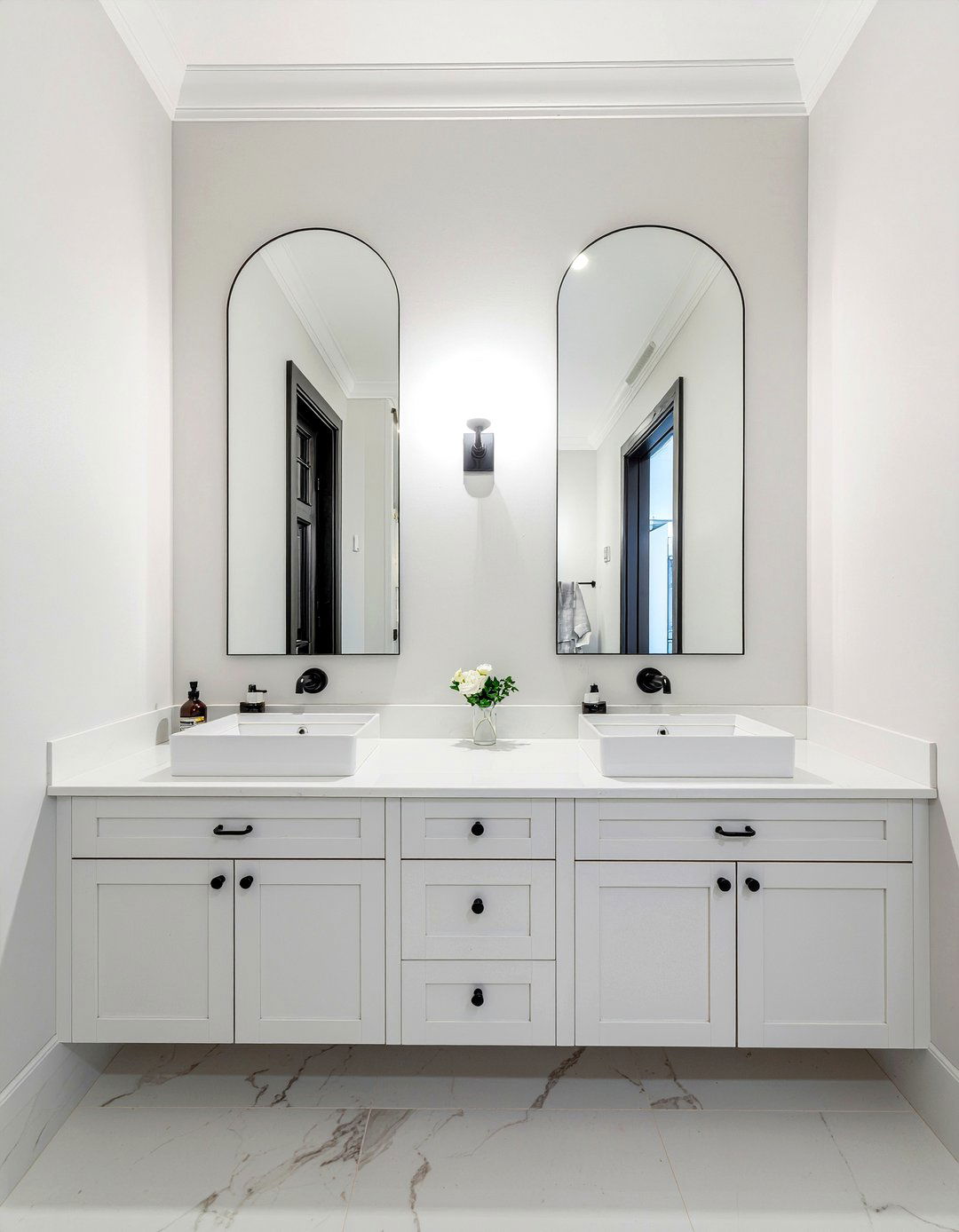 Double sink vanity - 30 bathroom trendy element ideas