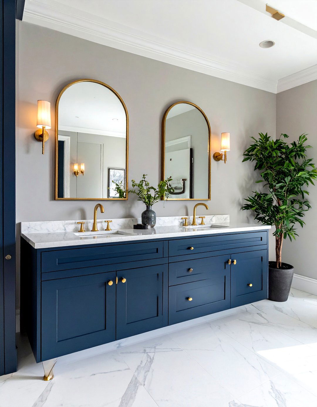 Double vanity upgrade - 30 before and after bathroom ideas