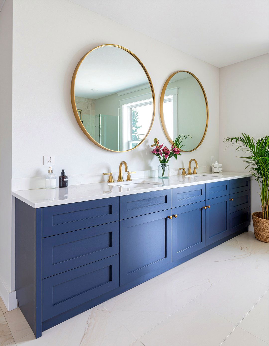 Double vanity upgrade - 30 bathroom total transformation ideas