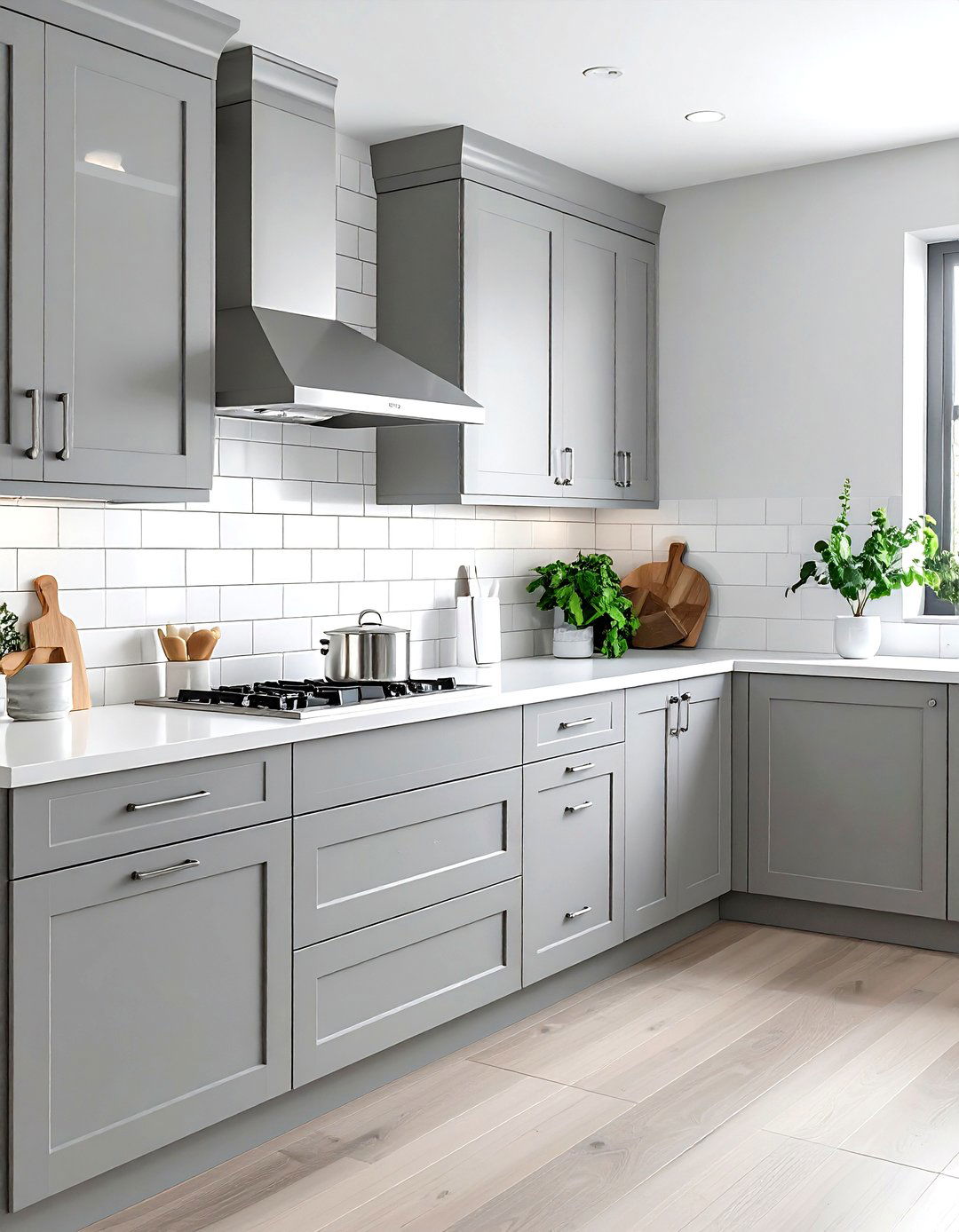 Dove gray white kitchen - 30 gray and white kitchen ideas