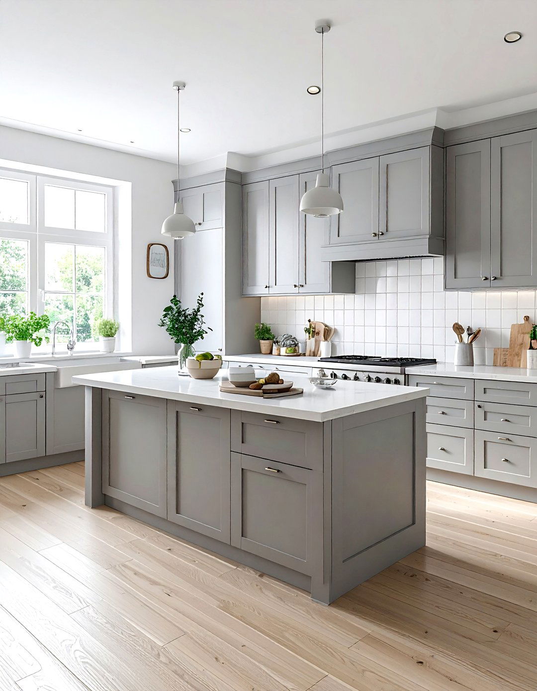 Dove grey kitchen - 30 grey kitchen ideas